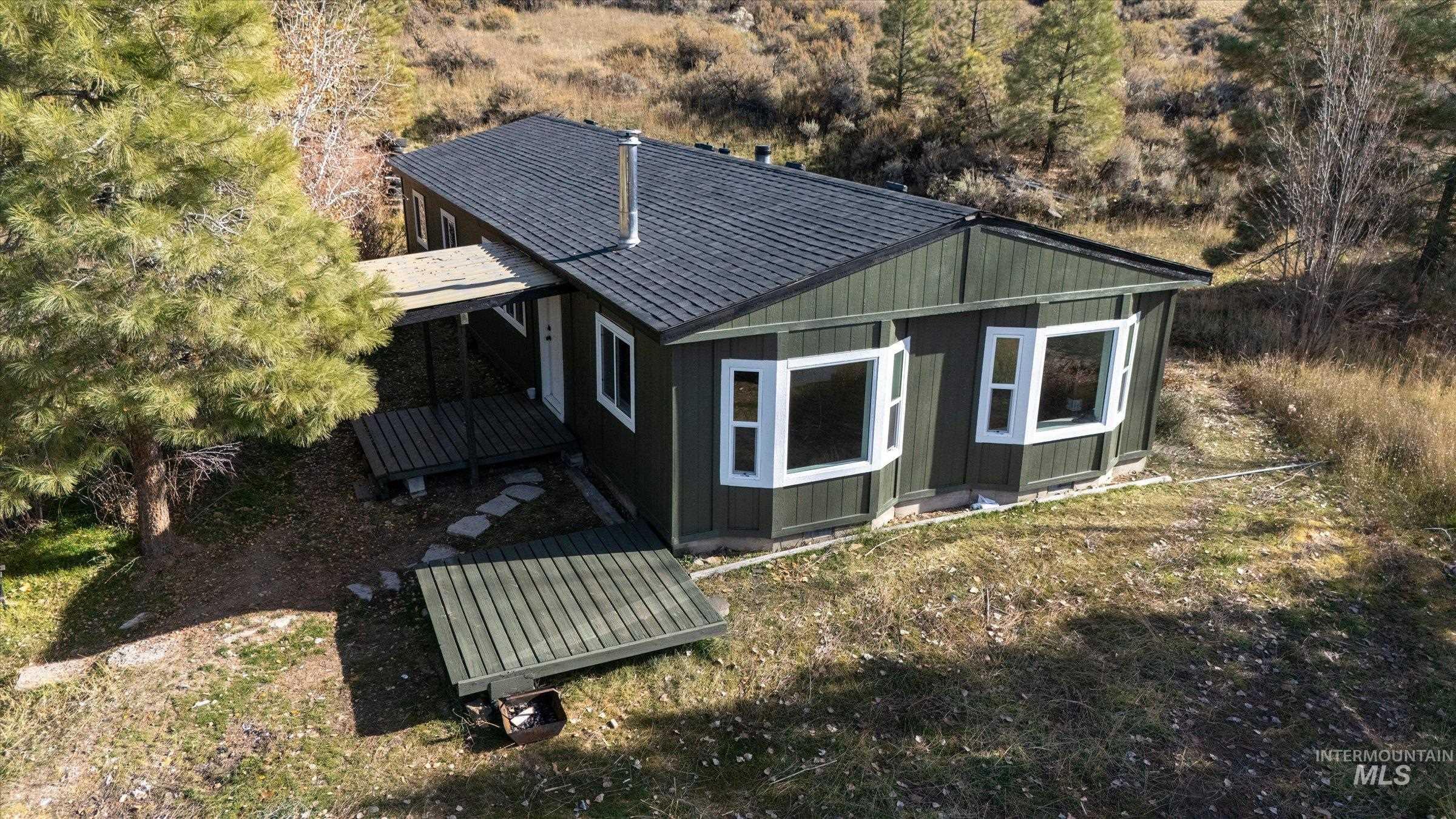 View from above of property