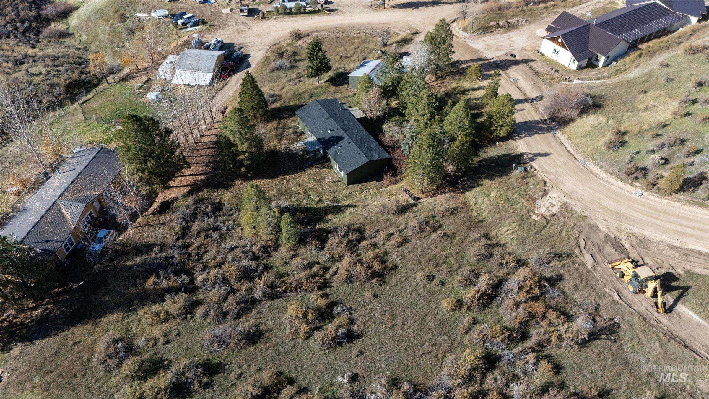 Aerial view of property's location featuring rural landscape