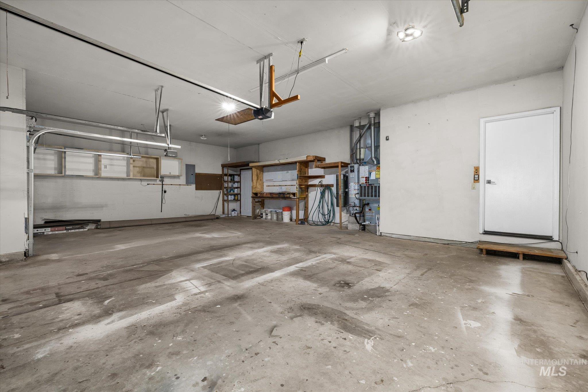 Garage with electric panel