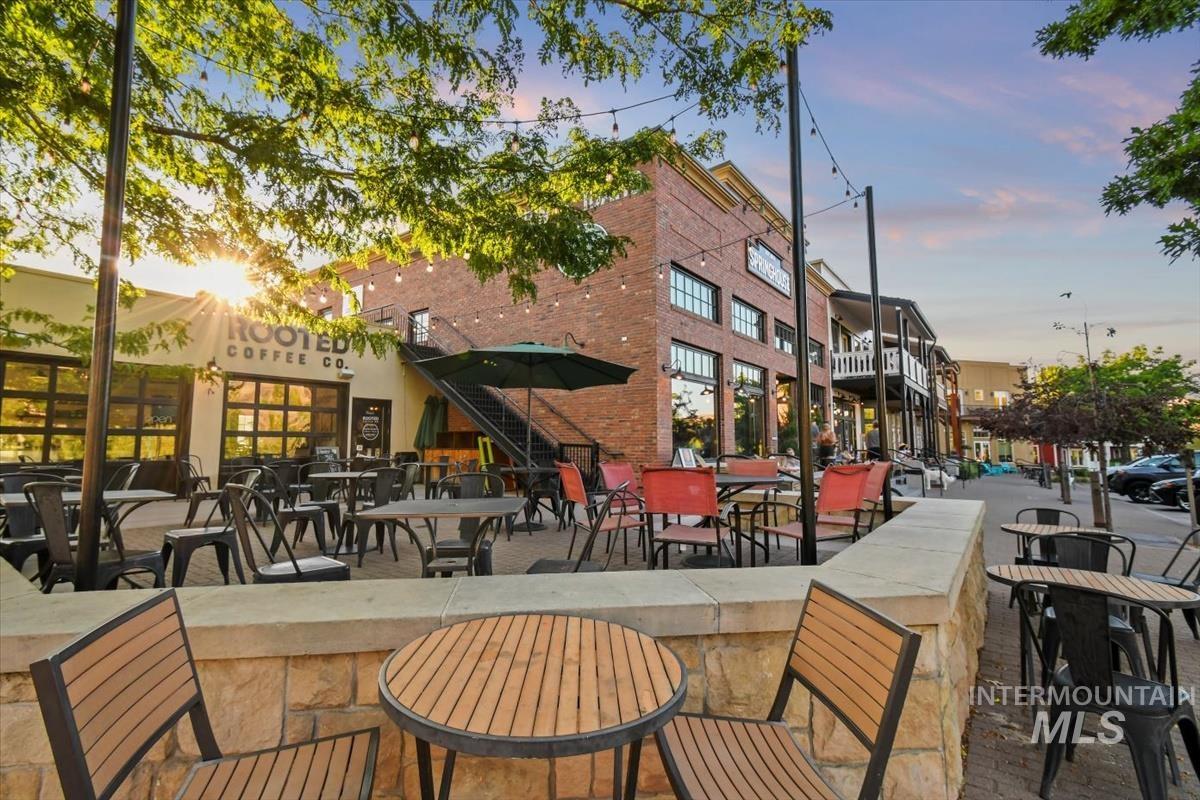 Surrounding community featuring a patio and stairway
