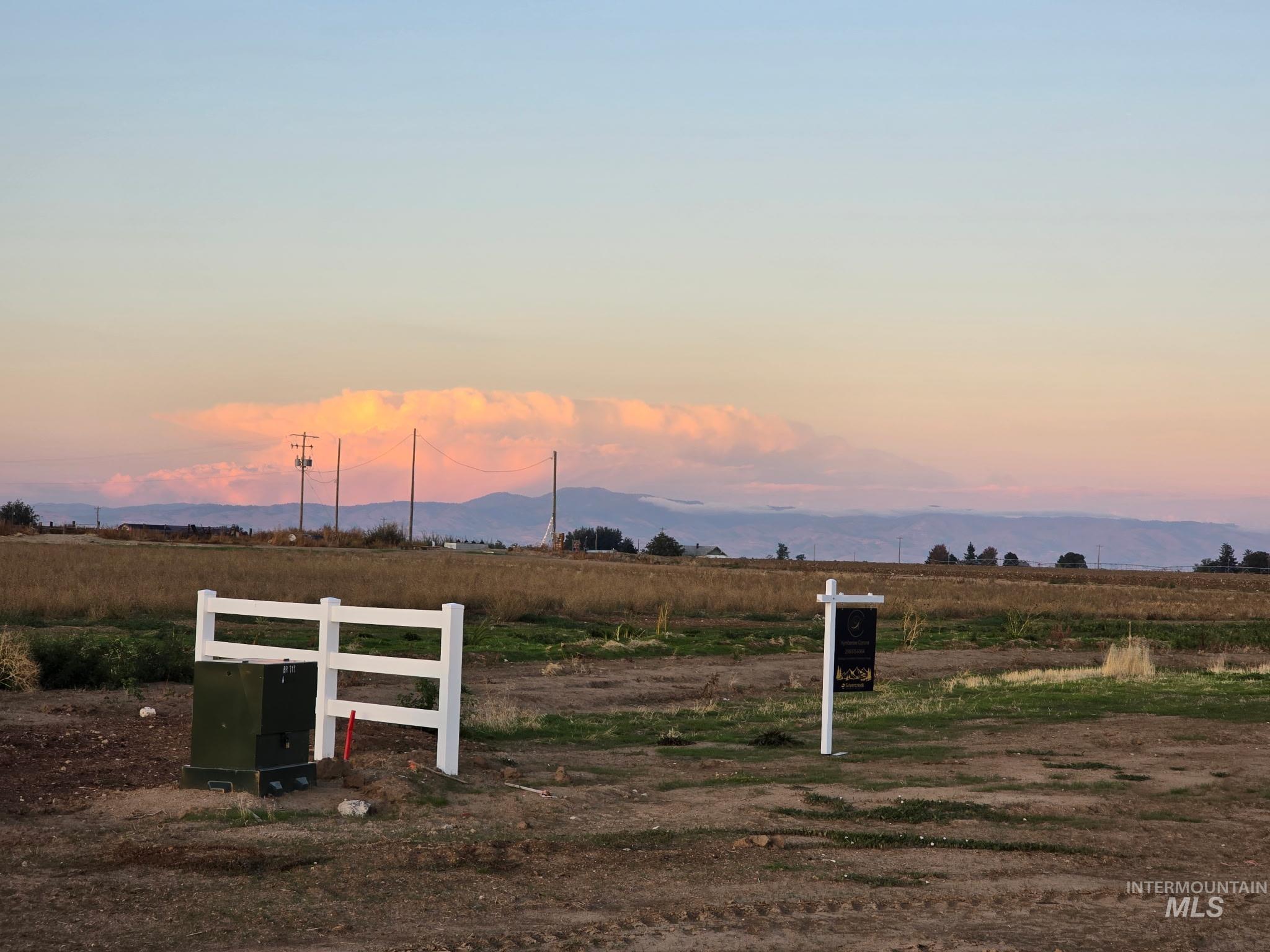 View of yard with a view of rural / pastoral area and a mountain view