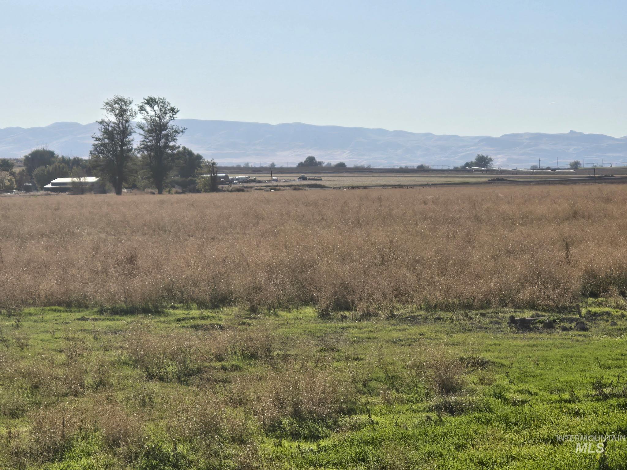 Mountain view with rural landscape