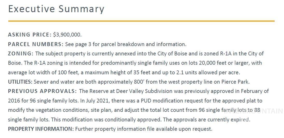 View of miscellaneous property collateral