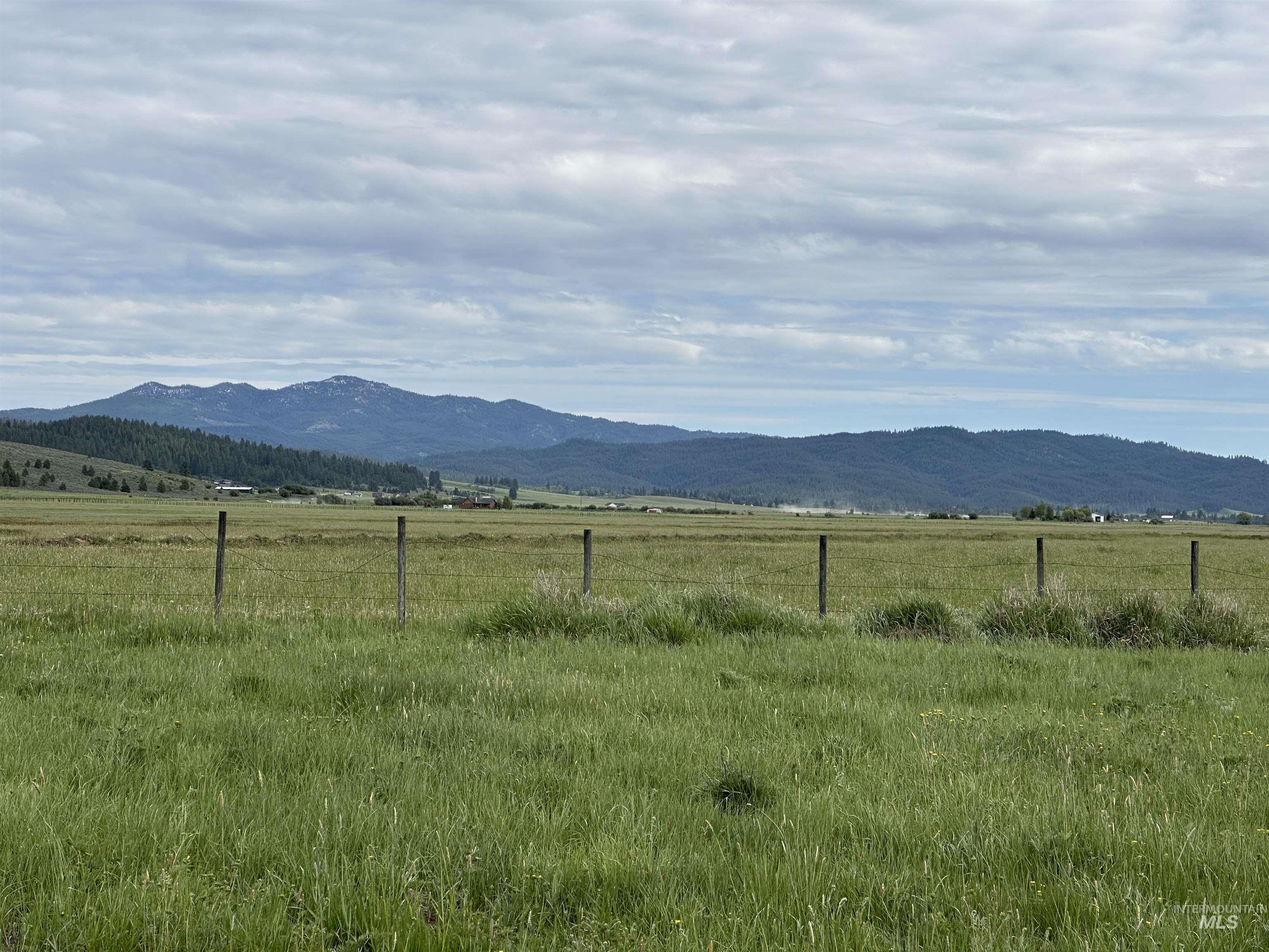 View of mountain background with rural landscape