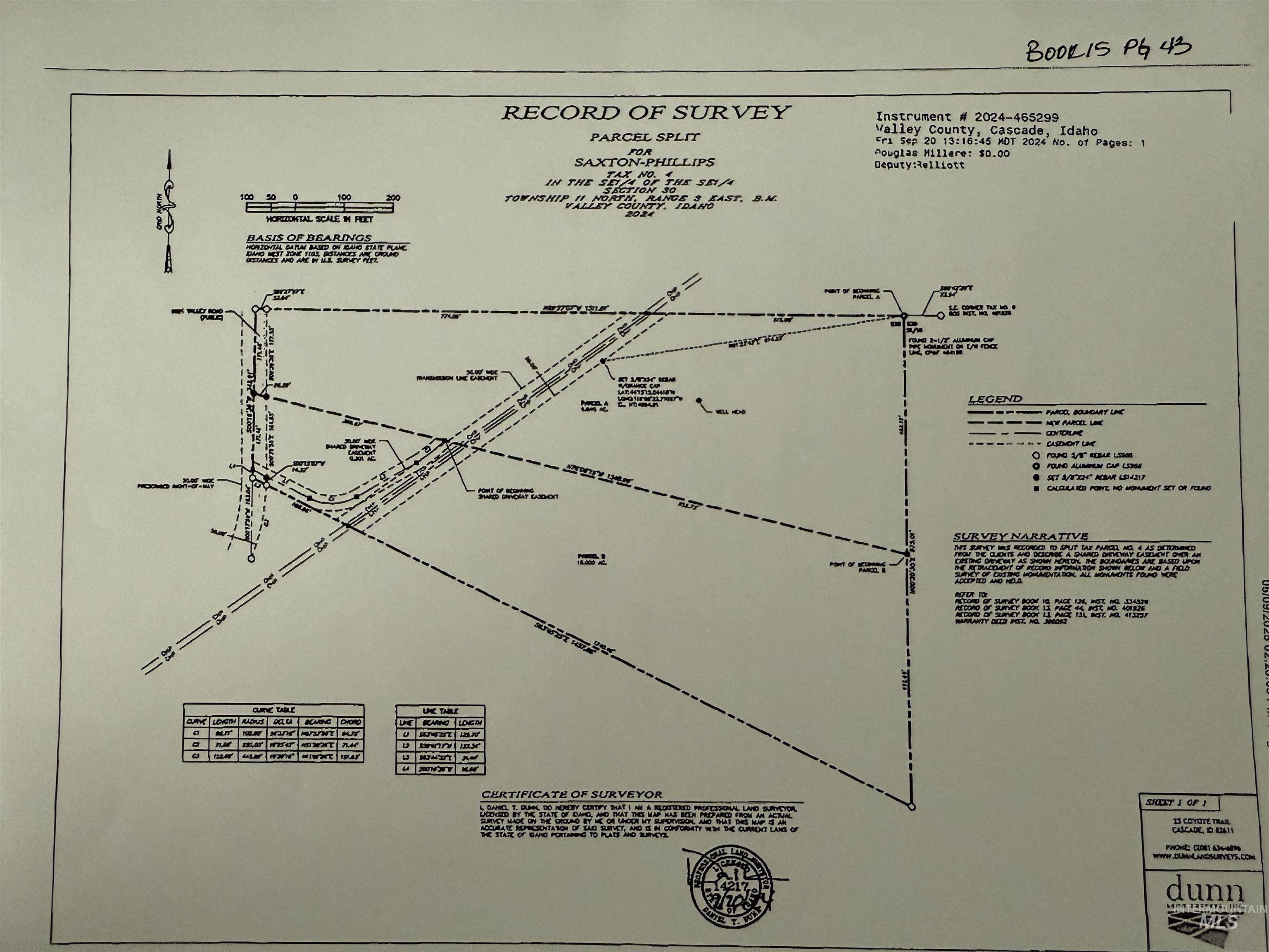 Survey map / technical document