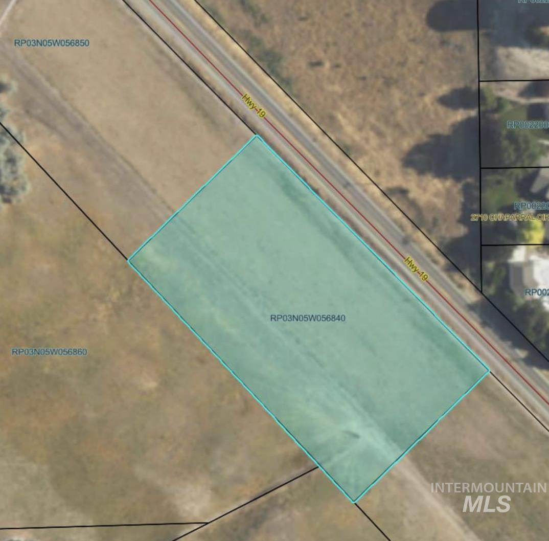 Map / location featuring property parcel outlined