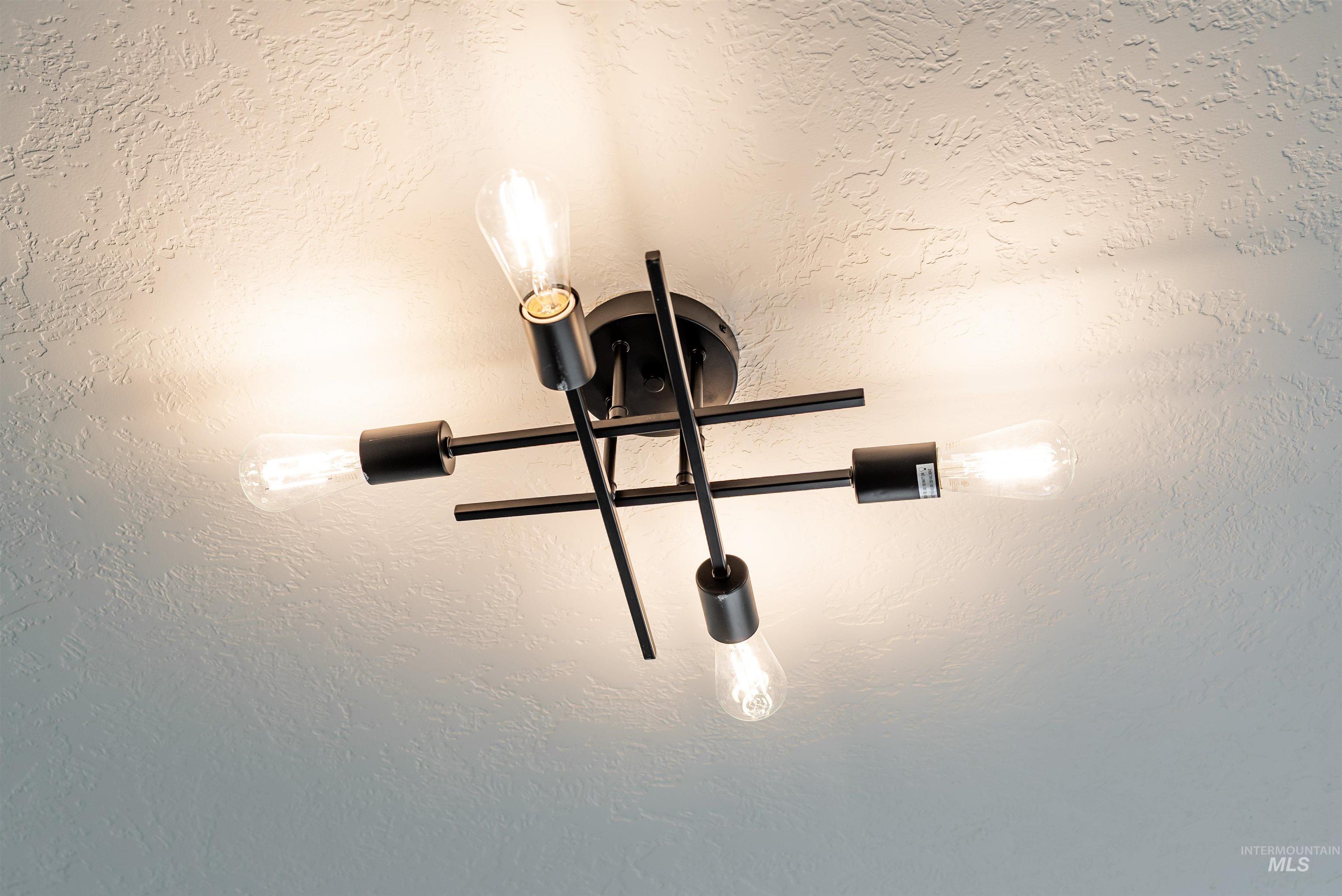 Detailed view of a textured ceiling