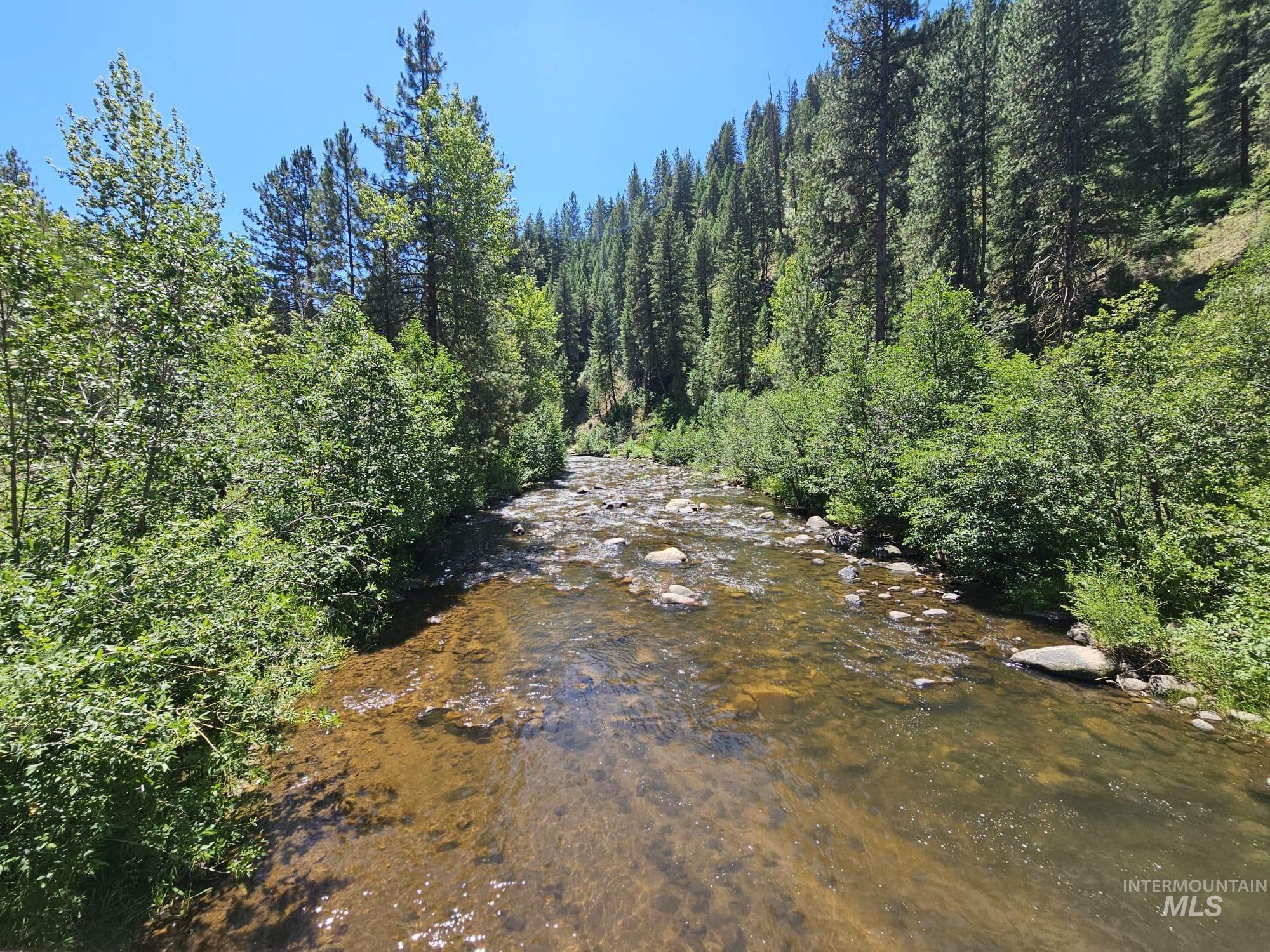 View of woods featuring a water view