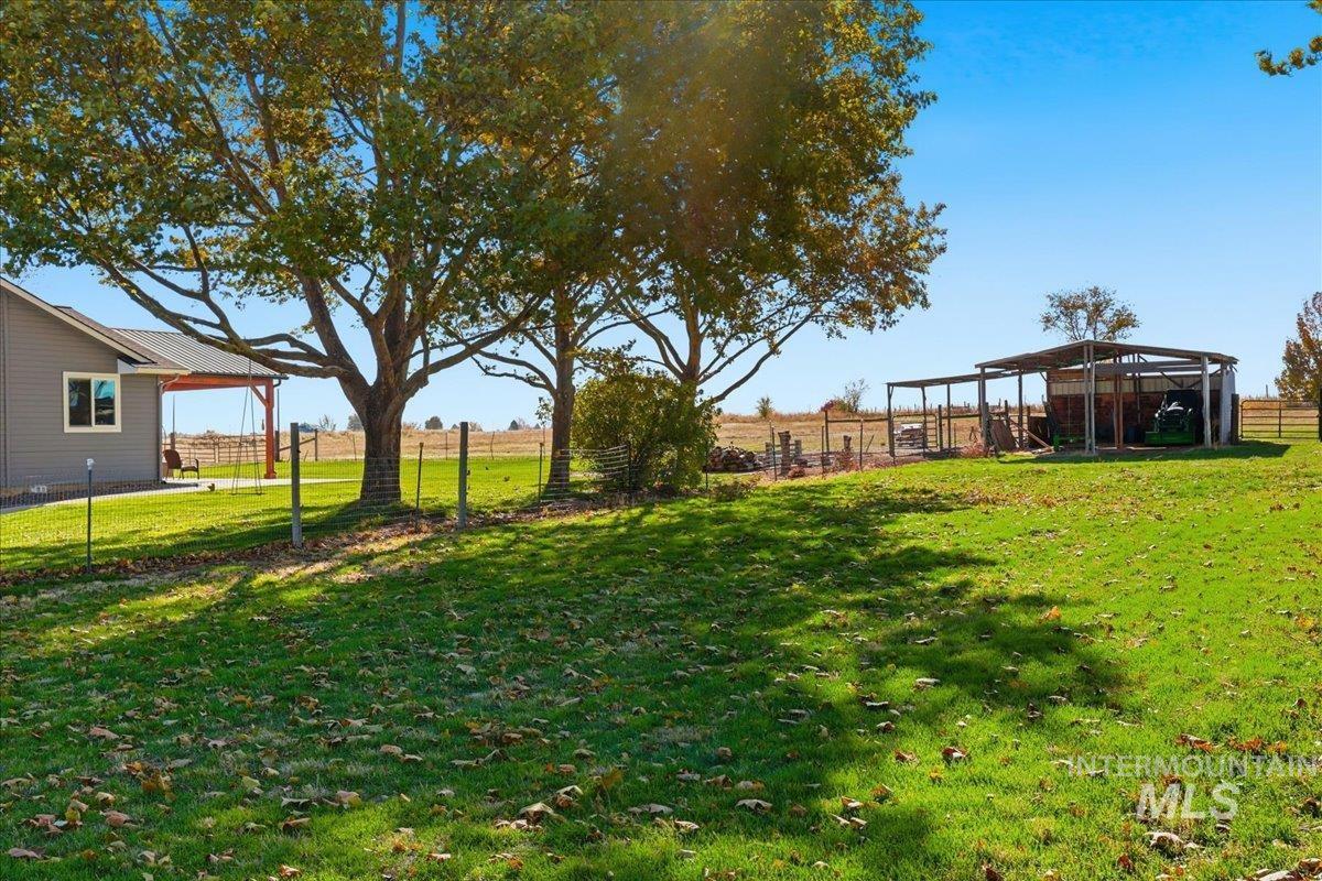 View of yard featuring a view of rural / pastoral area