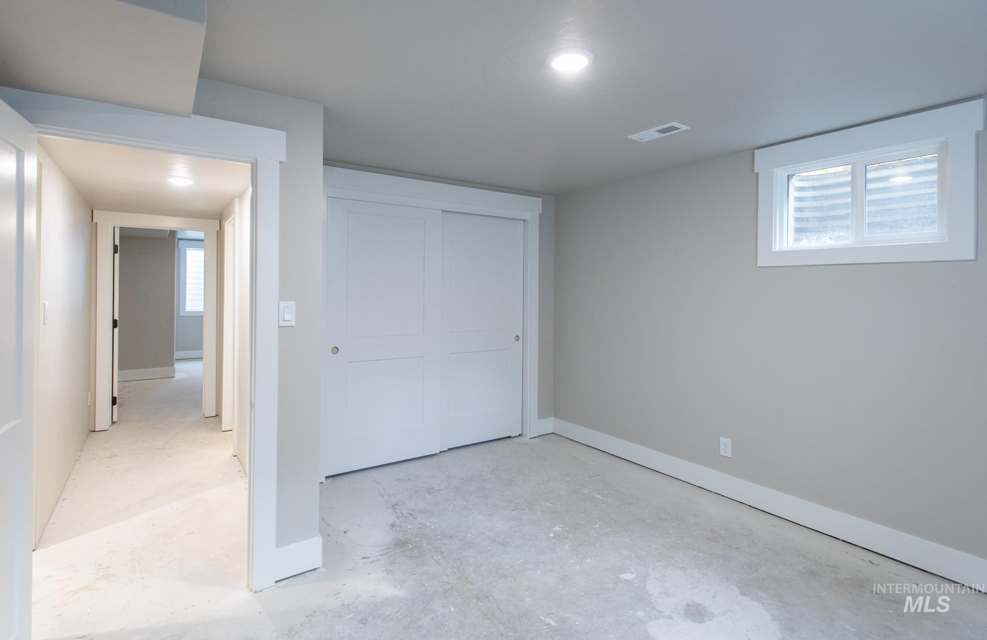 Large closet with 2 bathrooms on same level