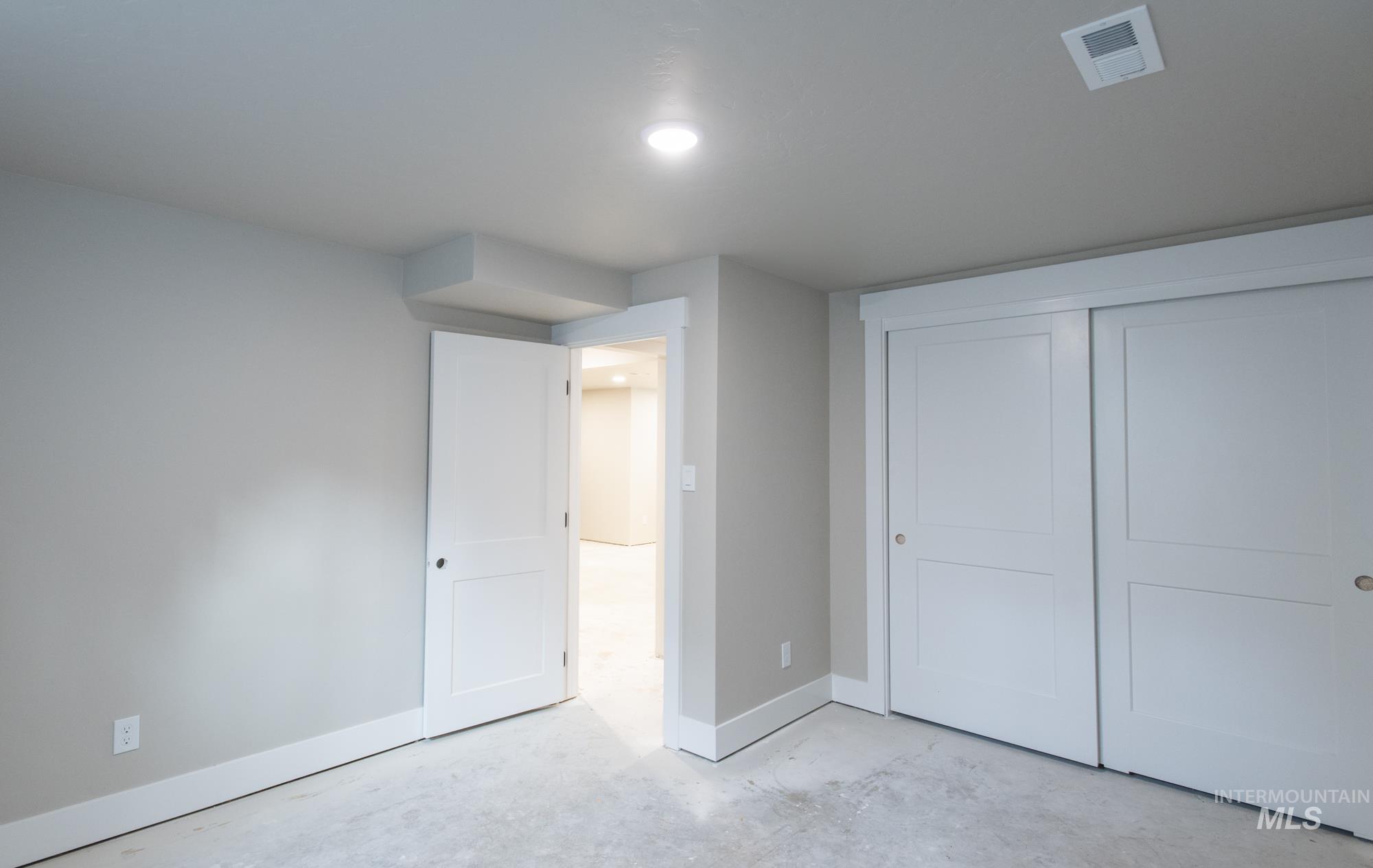 3rd Bedroom with large closet and 2 bathrooms on same level.