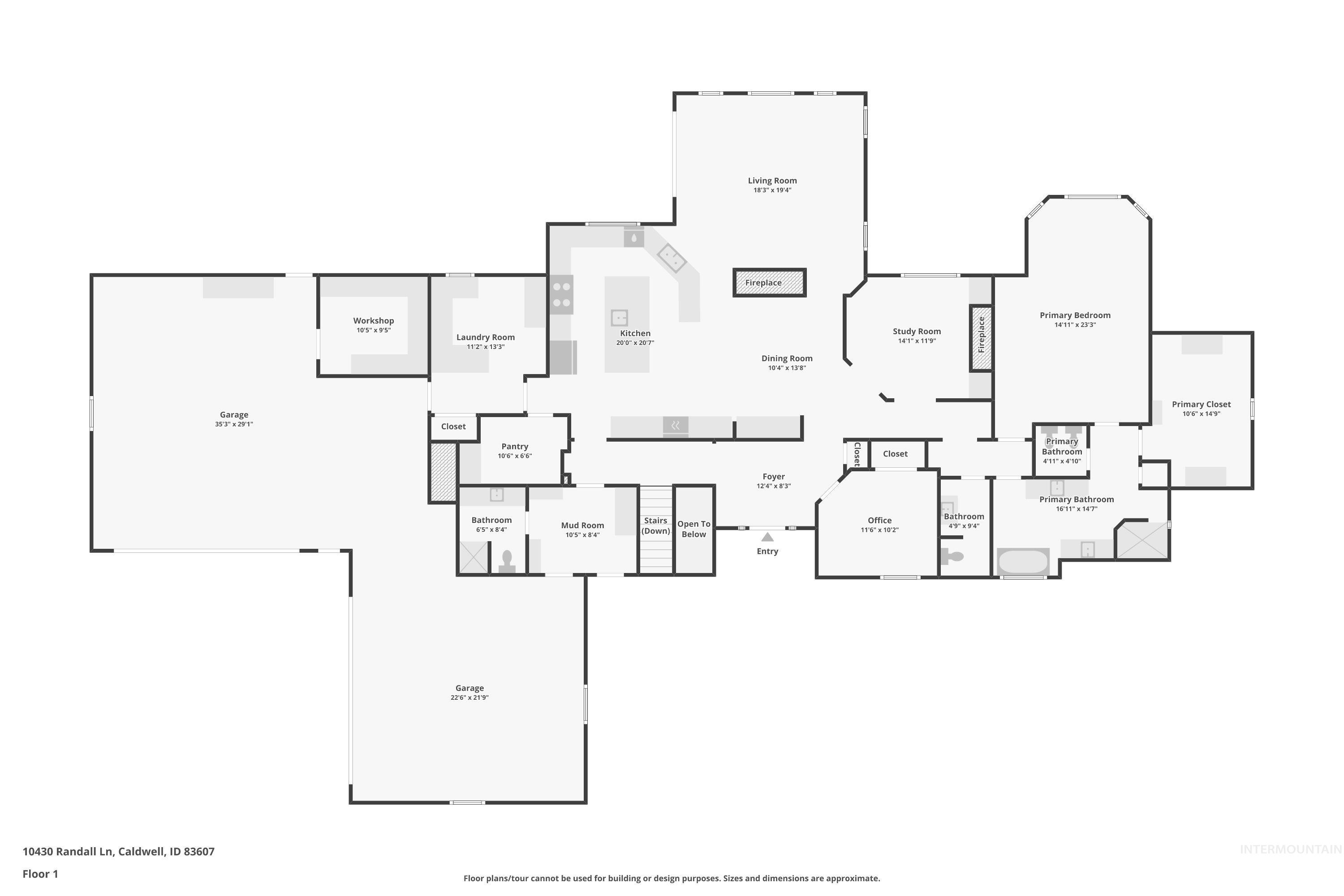 View of floor plan / room layout
