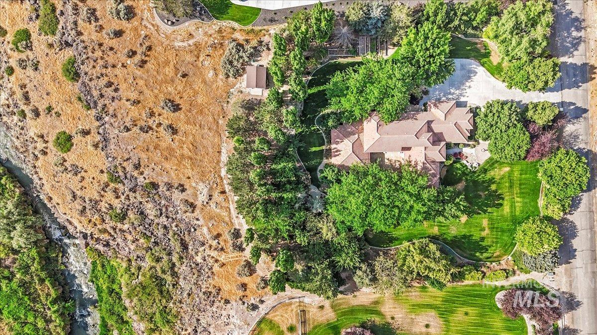 Aerial view of property's location