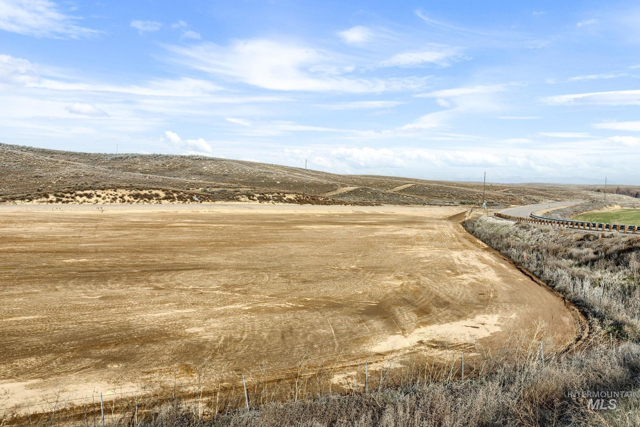 View of mountain background with rural landscape