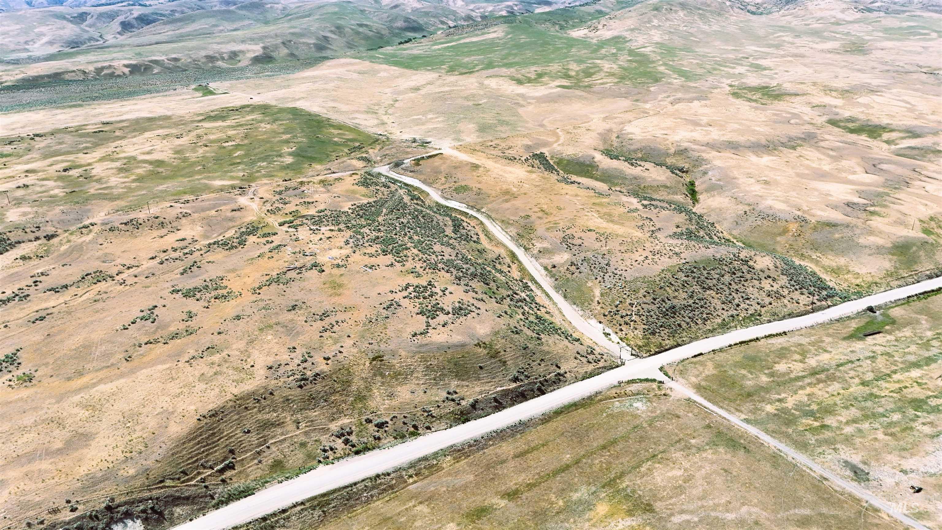 Aerial view of property's location with rural landscape