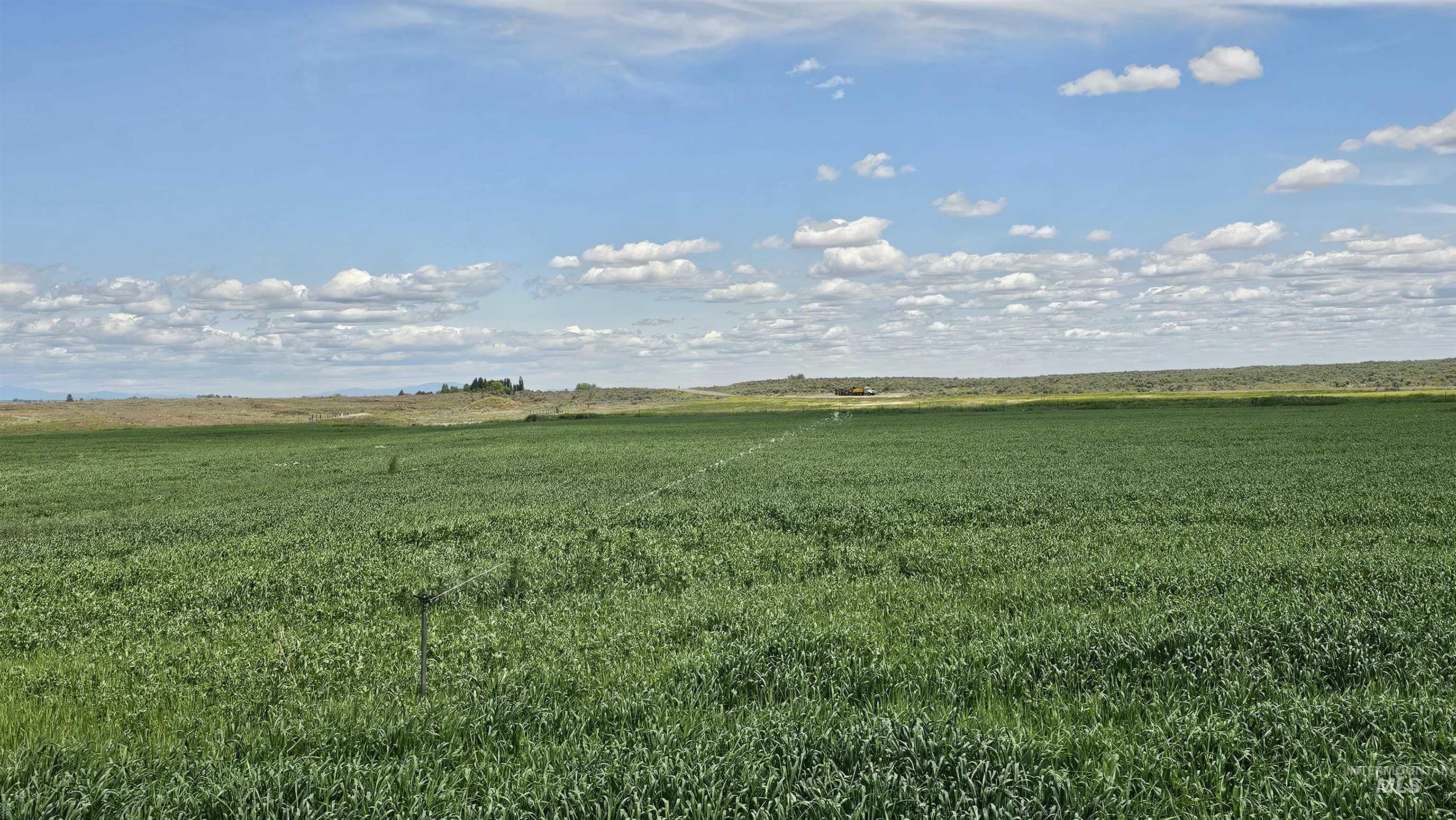 View of grassy yard with a view of countryside