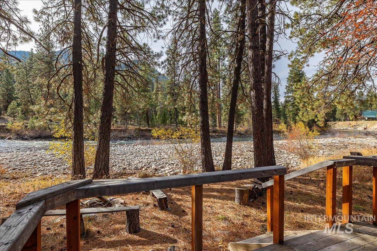 View of yard featuring a water view
