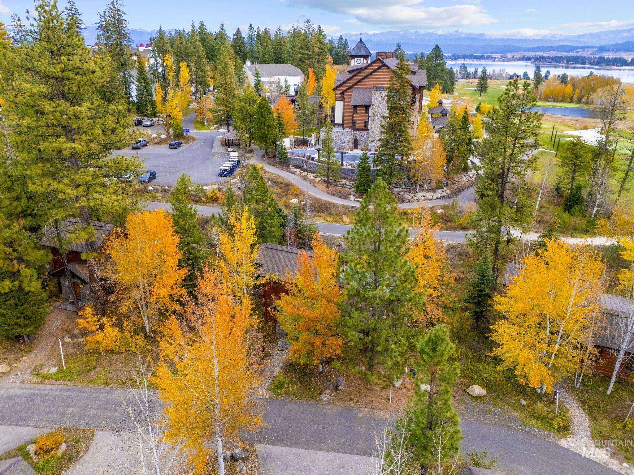 Aerial view of a large body of water