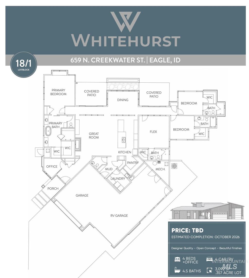 Photo of 659 N Creekwater Ave, Eagle, ID 83616 (MLS # 98975366)