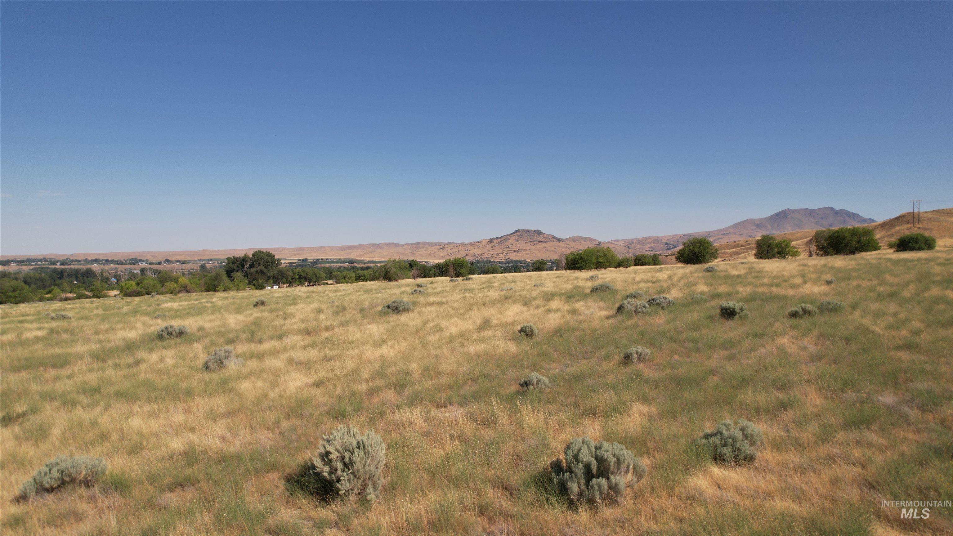 Mountain view with rural landscape
