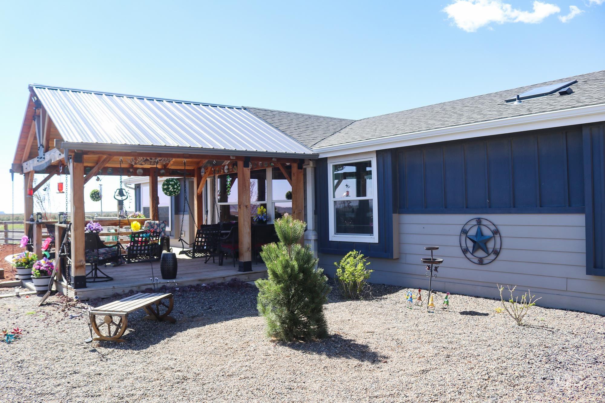 View of patio featuring a deck