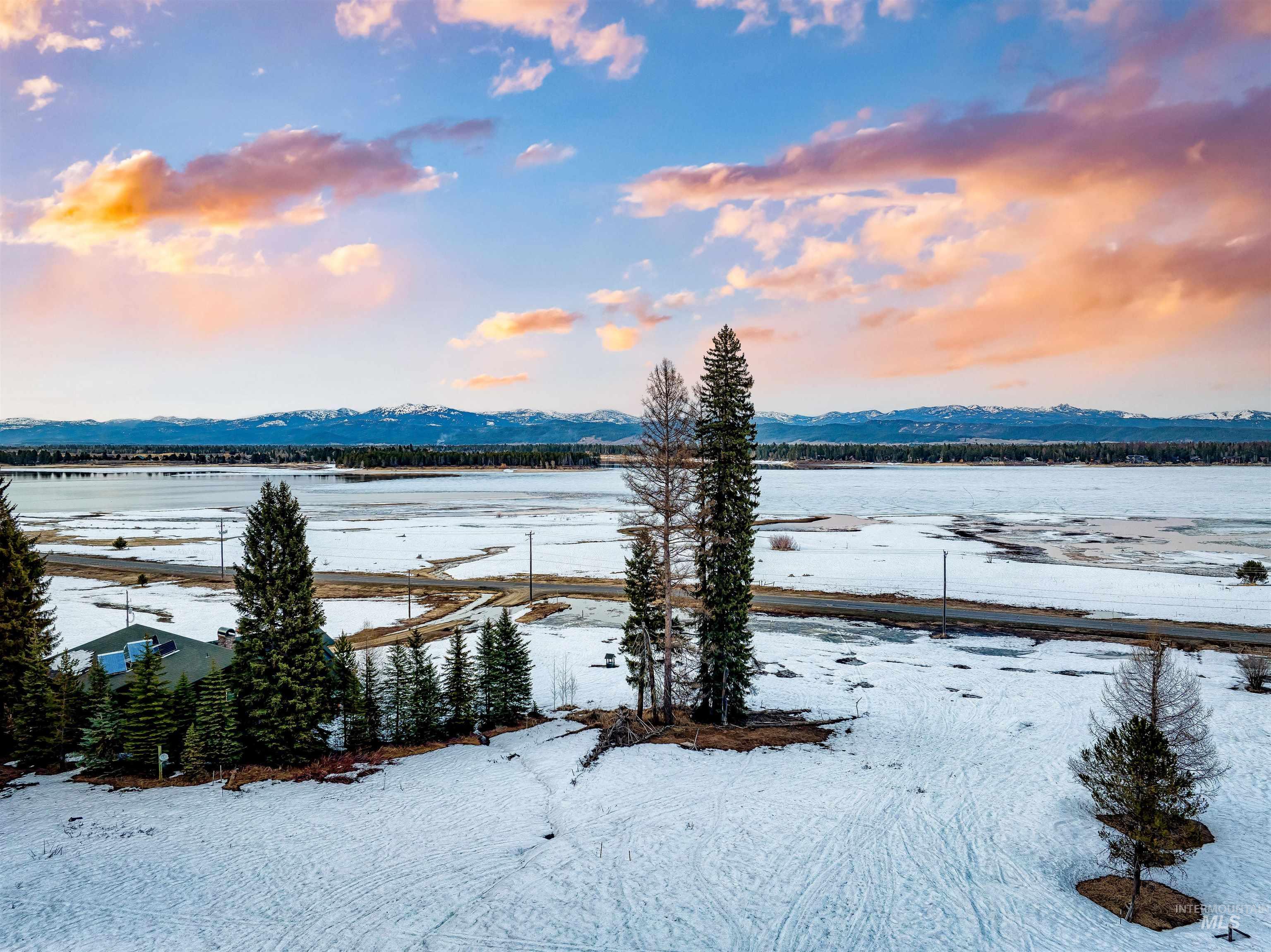 Water view with mountains
