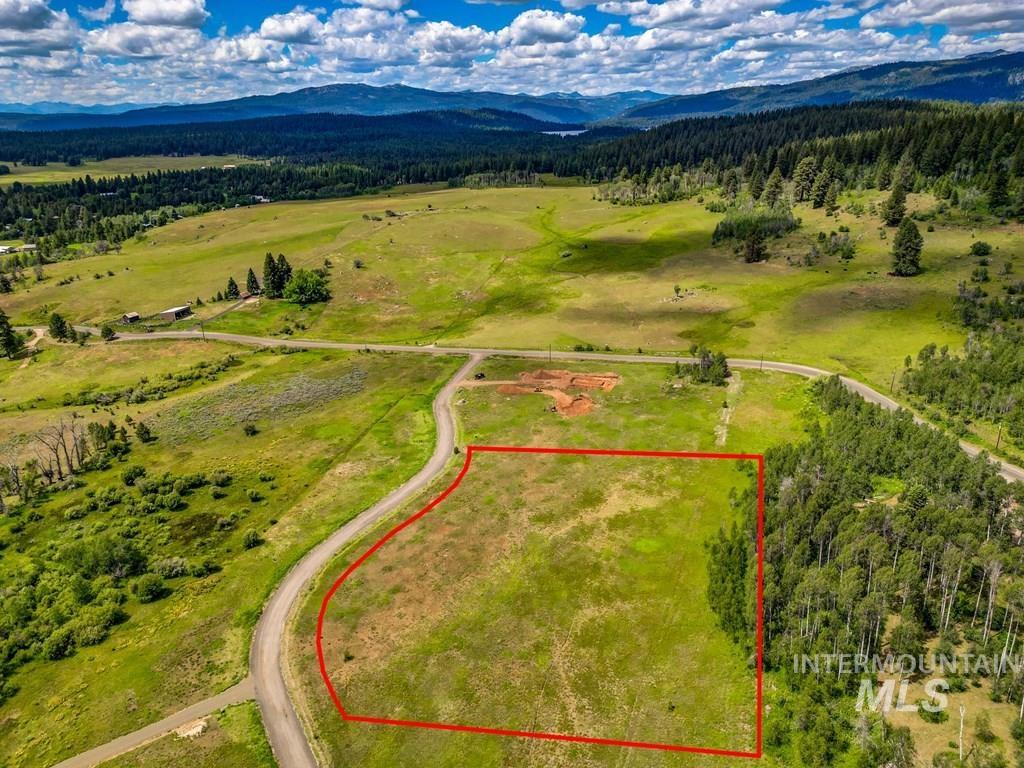 Aerial view looking north