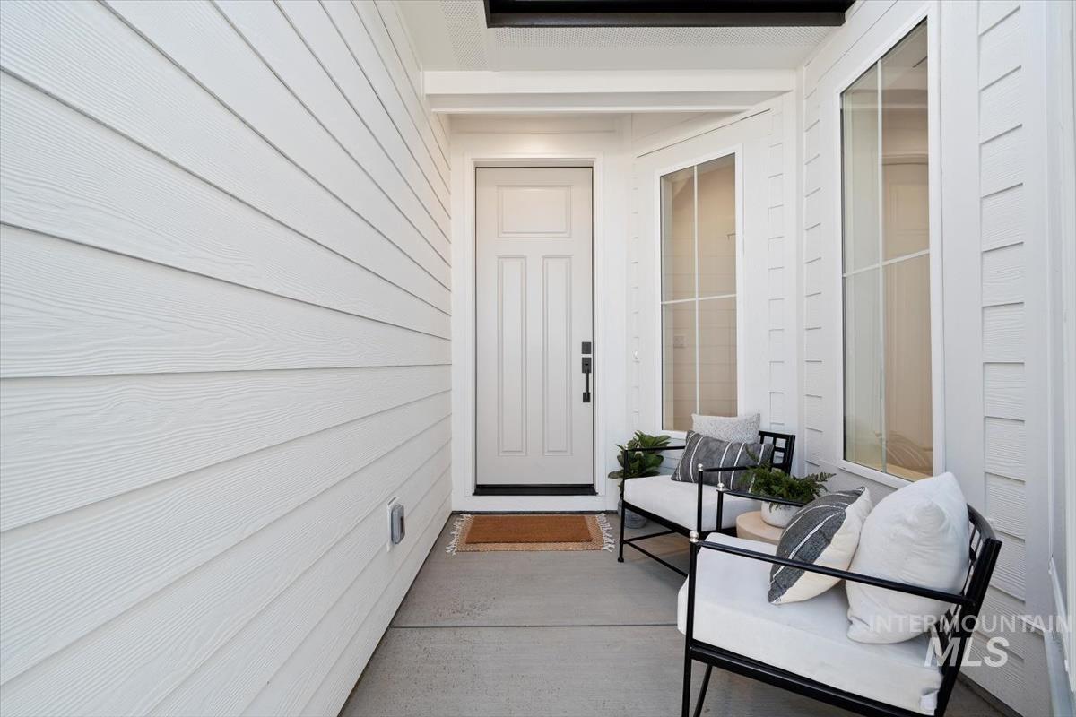 View of exterior entry