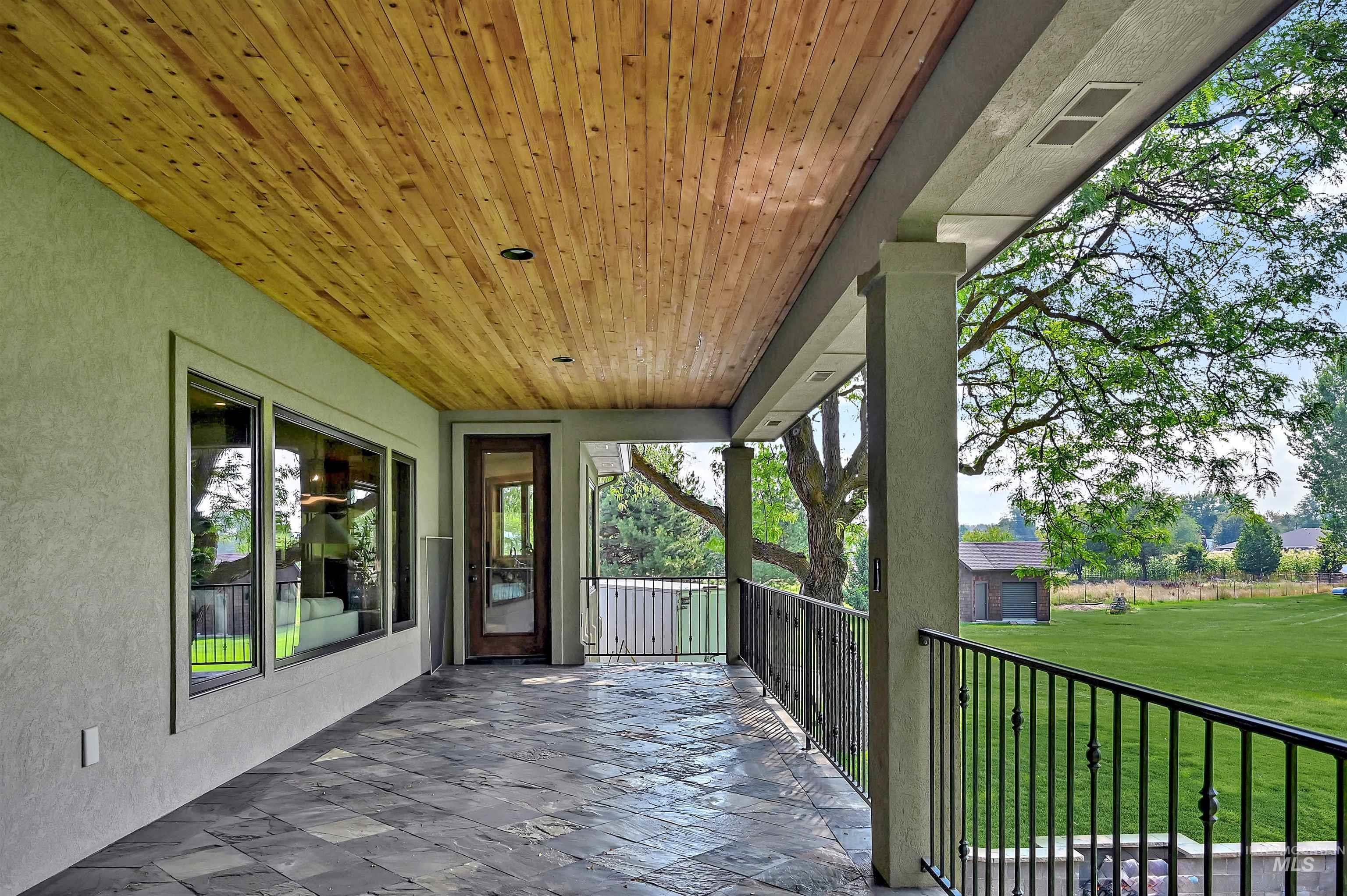 Access from the primary suite and kitchen