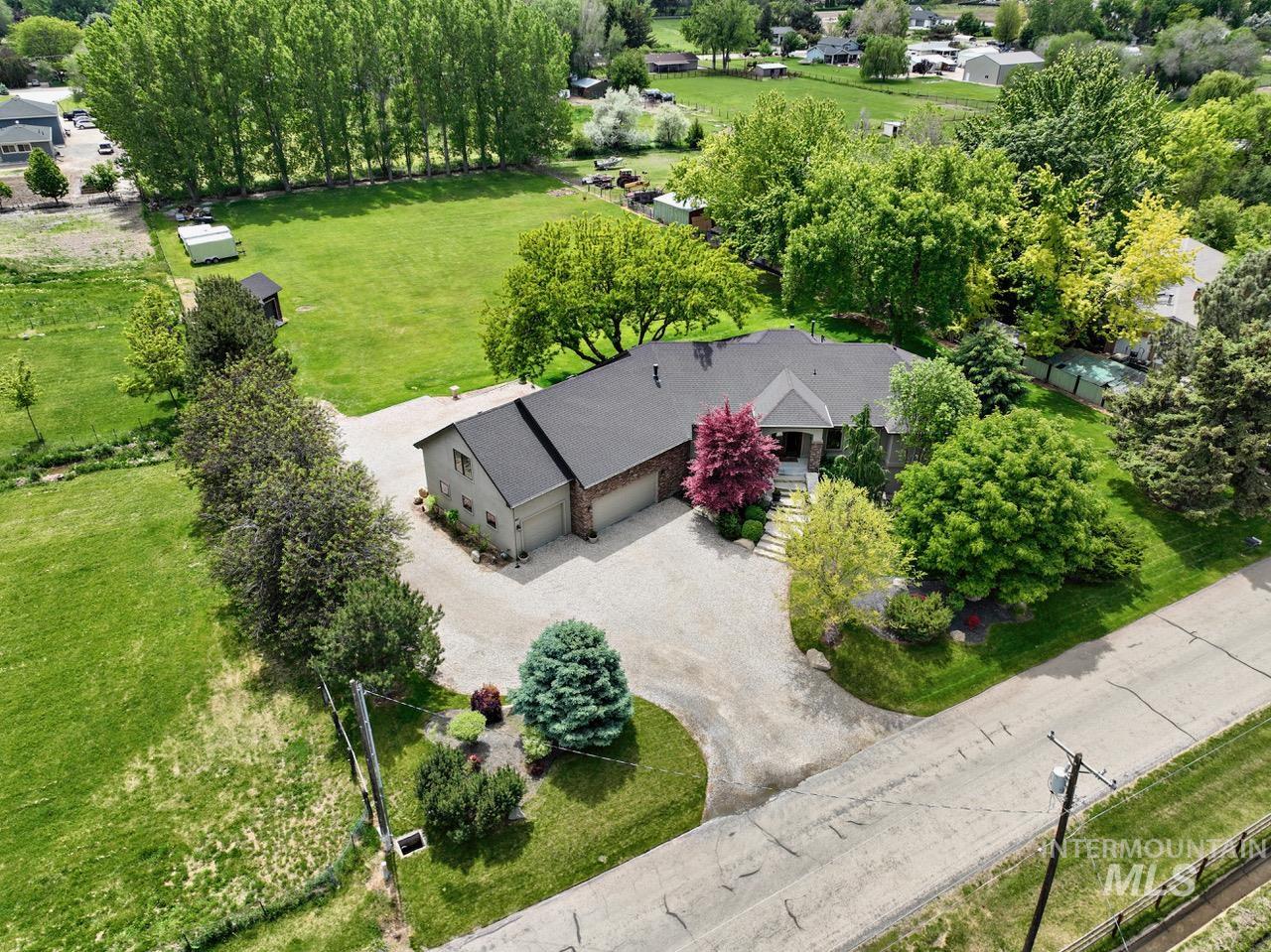 View from above of property