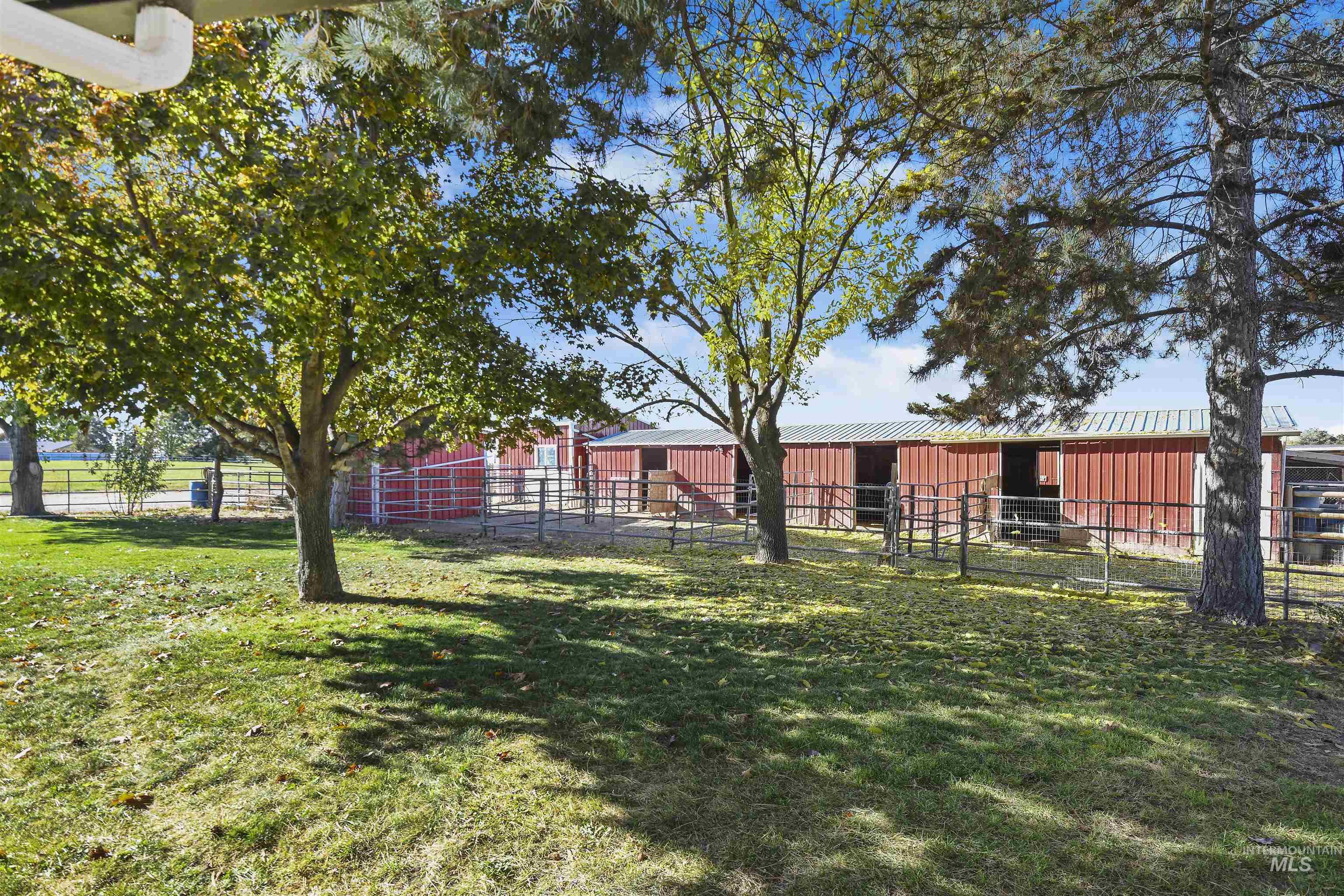 View of yard with an outbuilding and an exterior structure