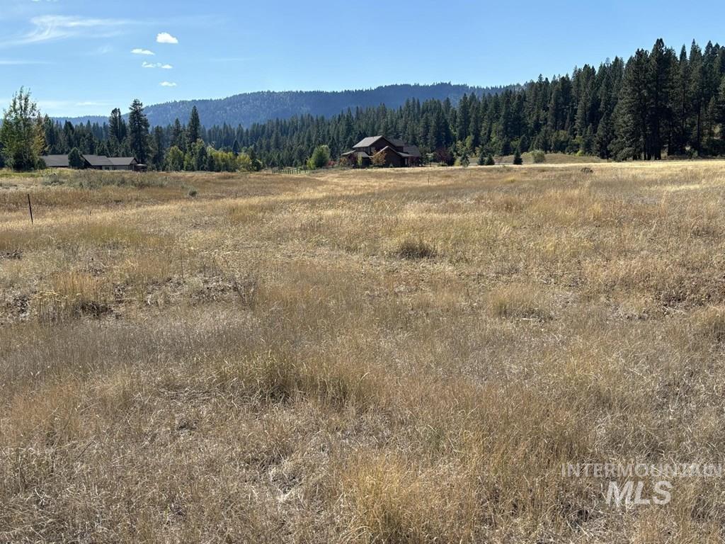 Mountain view with rural landscape