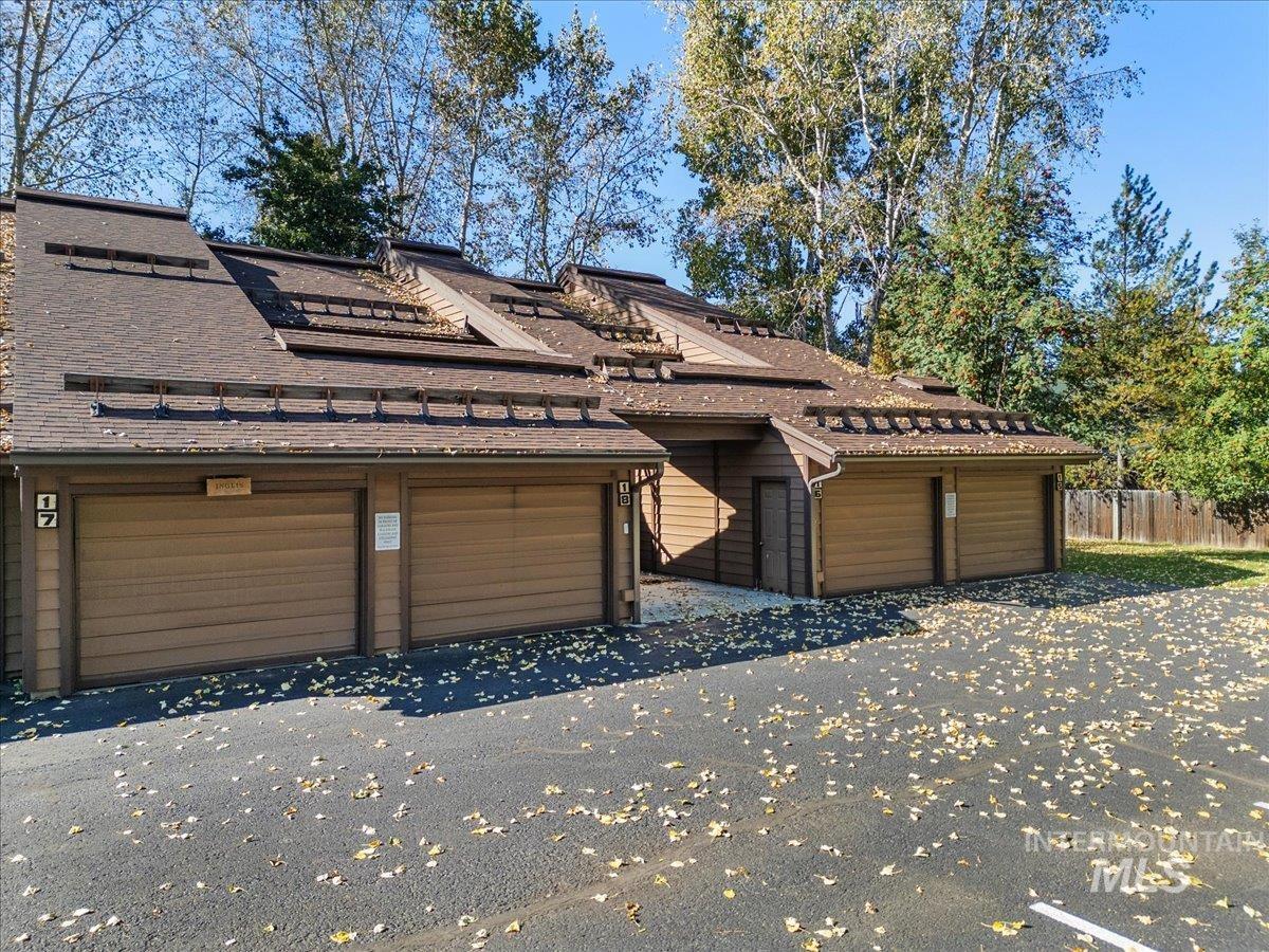 View of front of property with solar panels