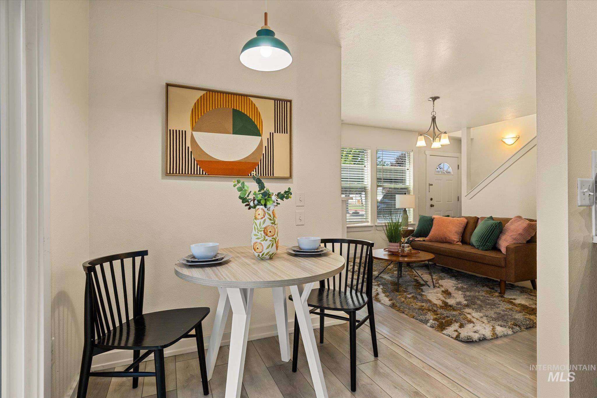 Dining room featuring wood finished floors
