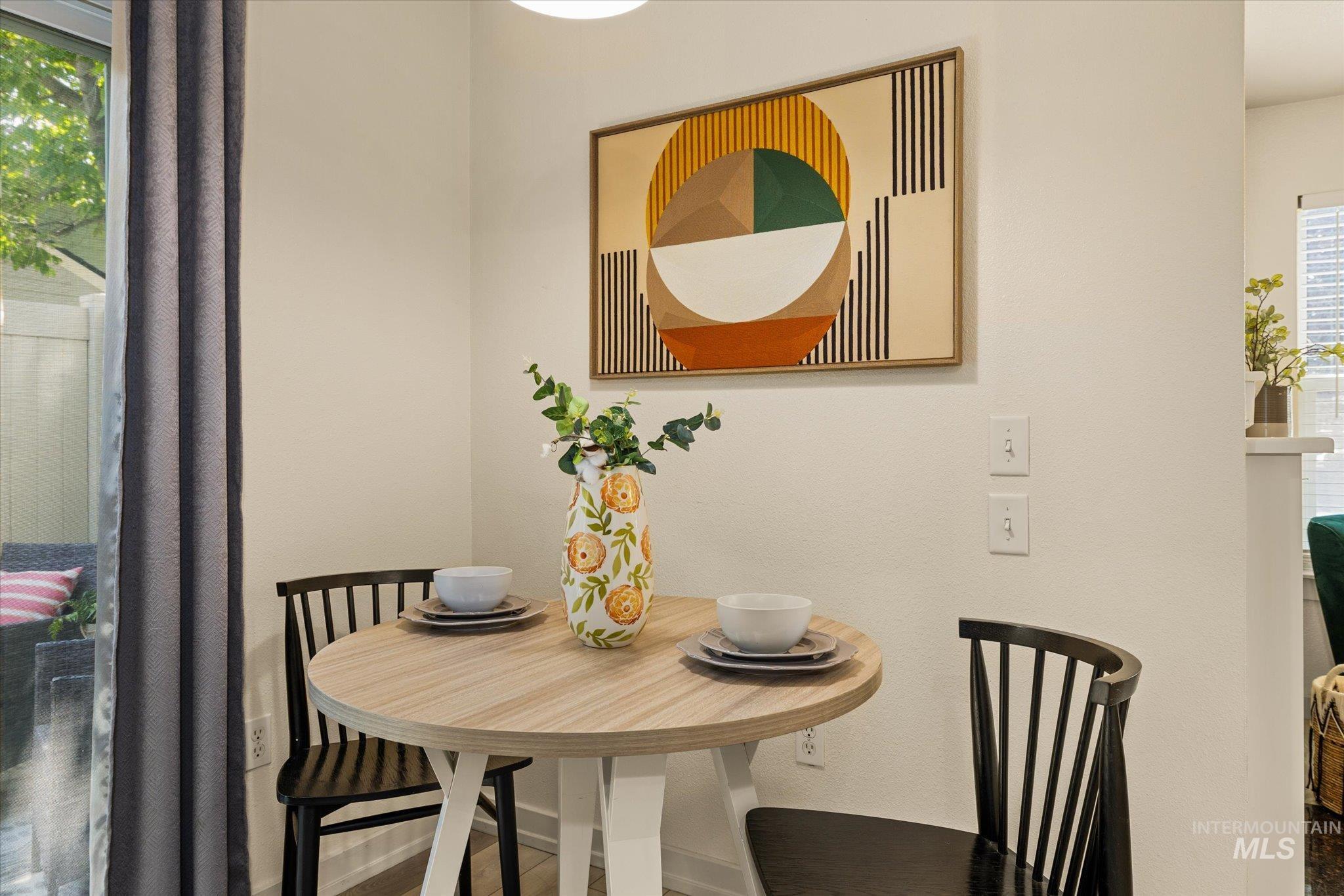 Dining space featuring healthy amount of natural light