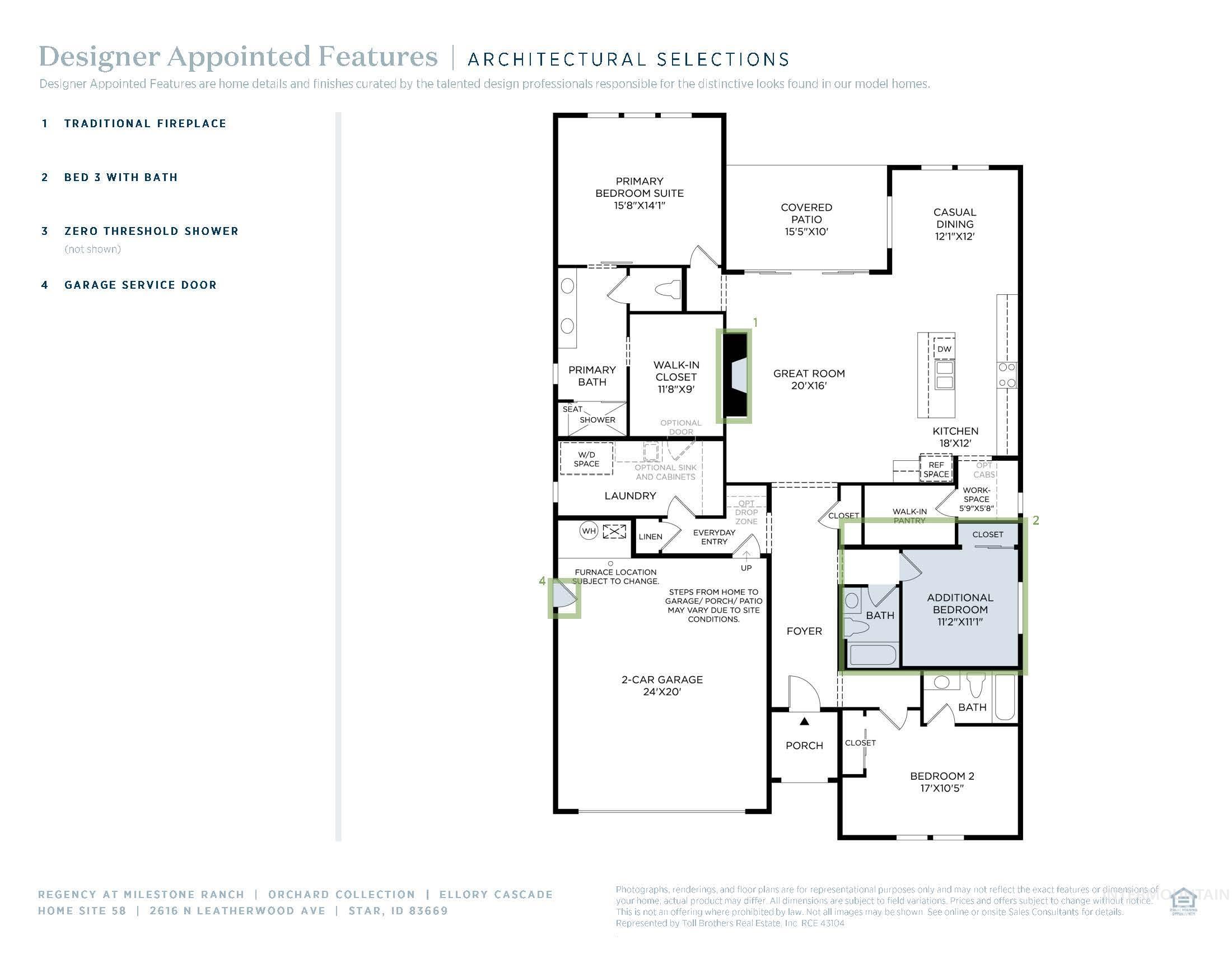View of floor plan / room layout