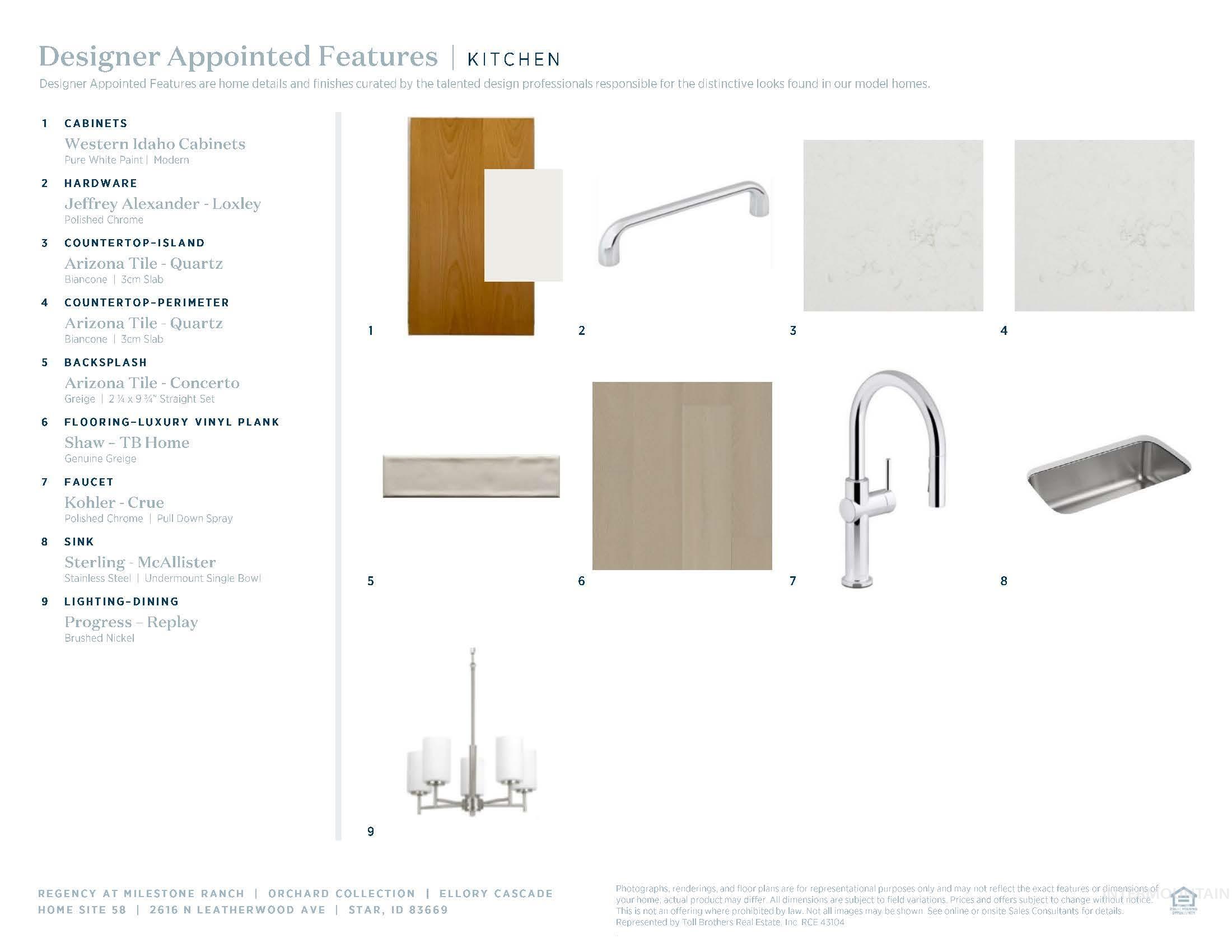 View of marketing collateral with multiple images