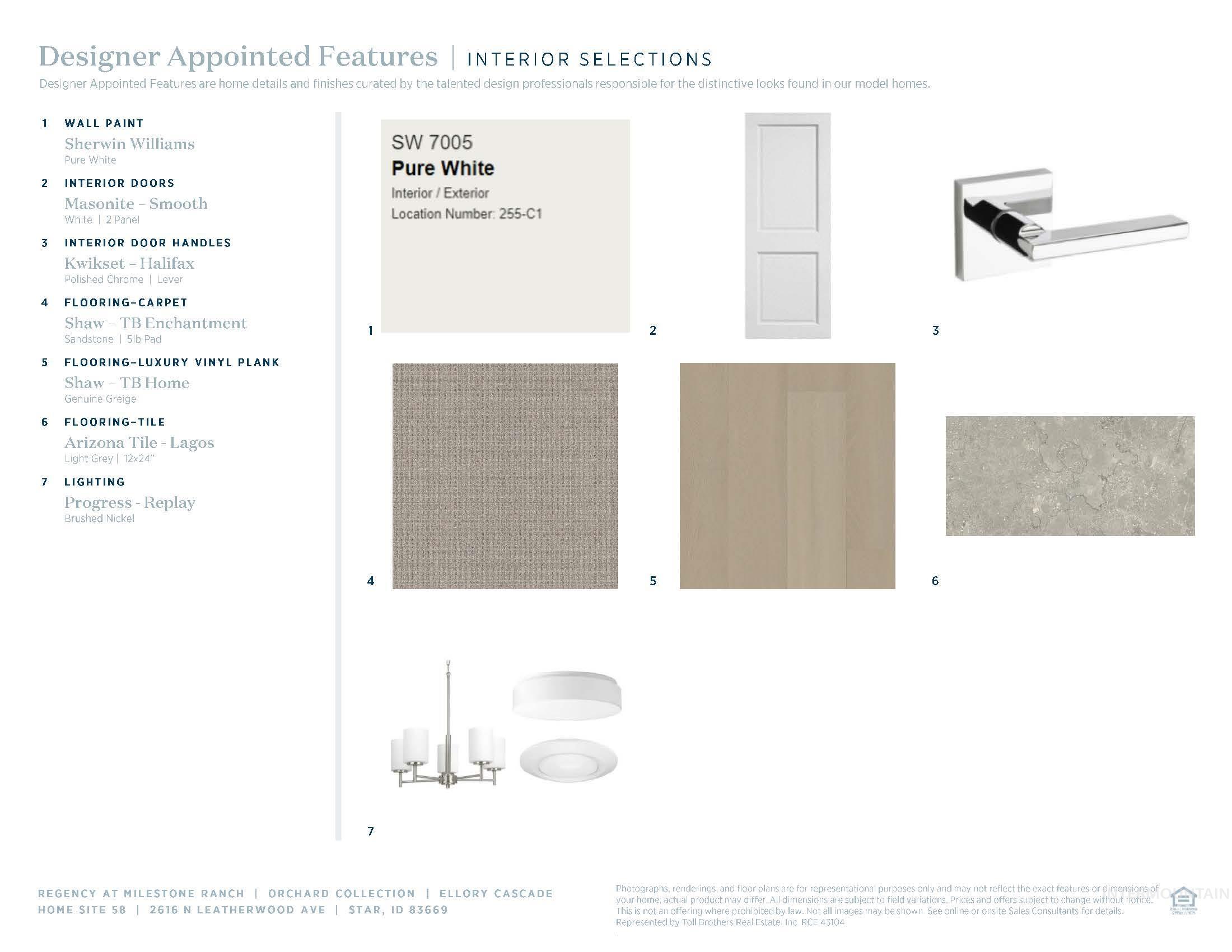 View of marketing collateral with multiple images