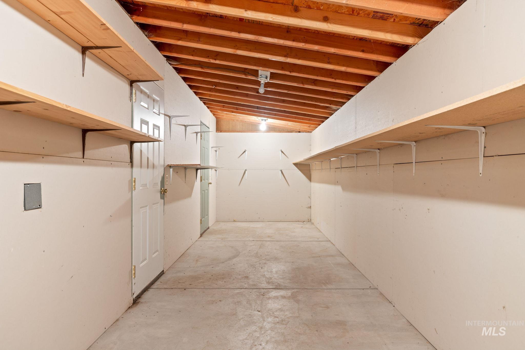 View of unfinished below grade area