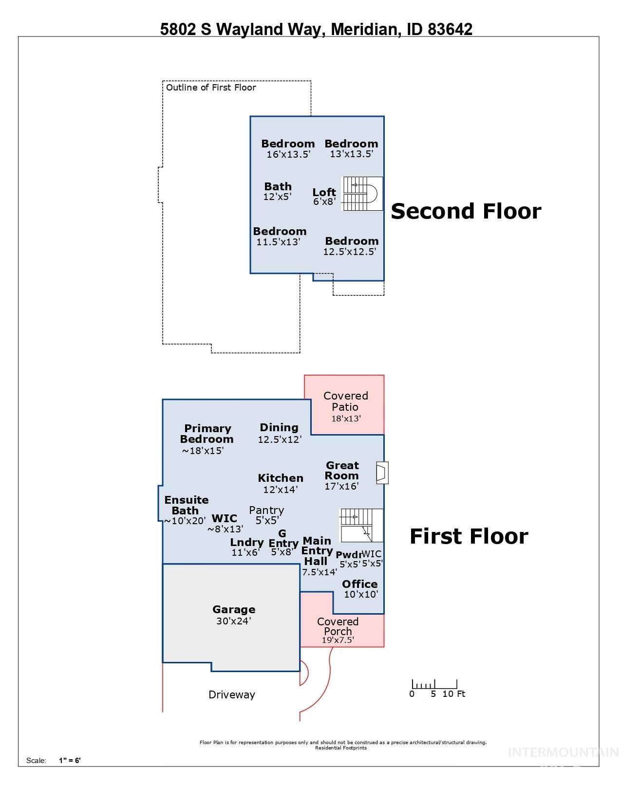 View of floor plan / room layout / measurements