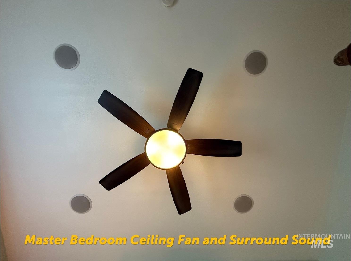 Photo of Energy Saving Ceiling Fan and Surround Sound Speakers. $7,500 Master Bedroom Remodel - NEW CARPET AND UPRGADED PADDING TO BE INSTALLED), Surround Sound, Ceiling Fan, Wired for Half Hot (switched plug), Raised Panel Doors, Dual Pane Window  & More