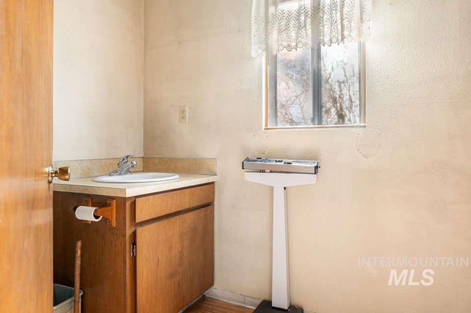 Bathroom featuring vanity