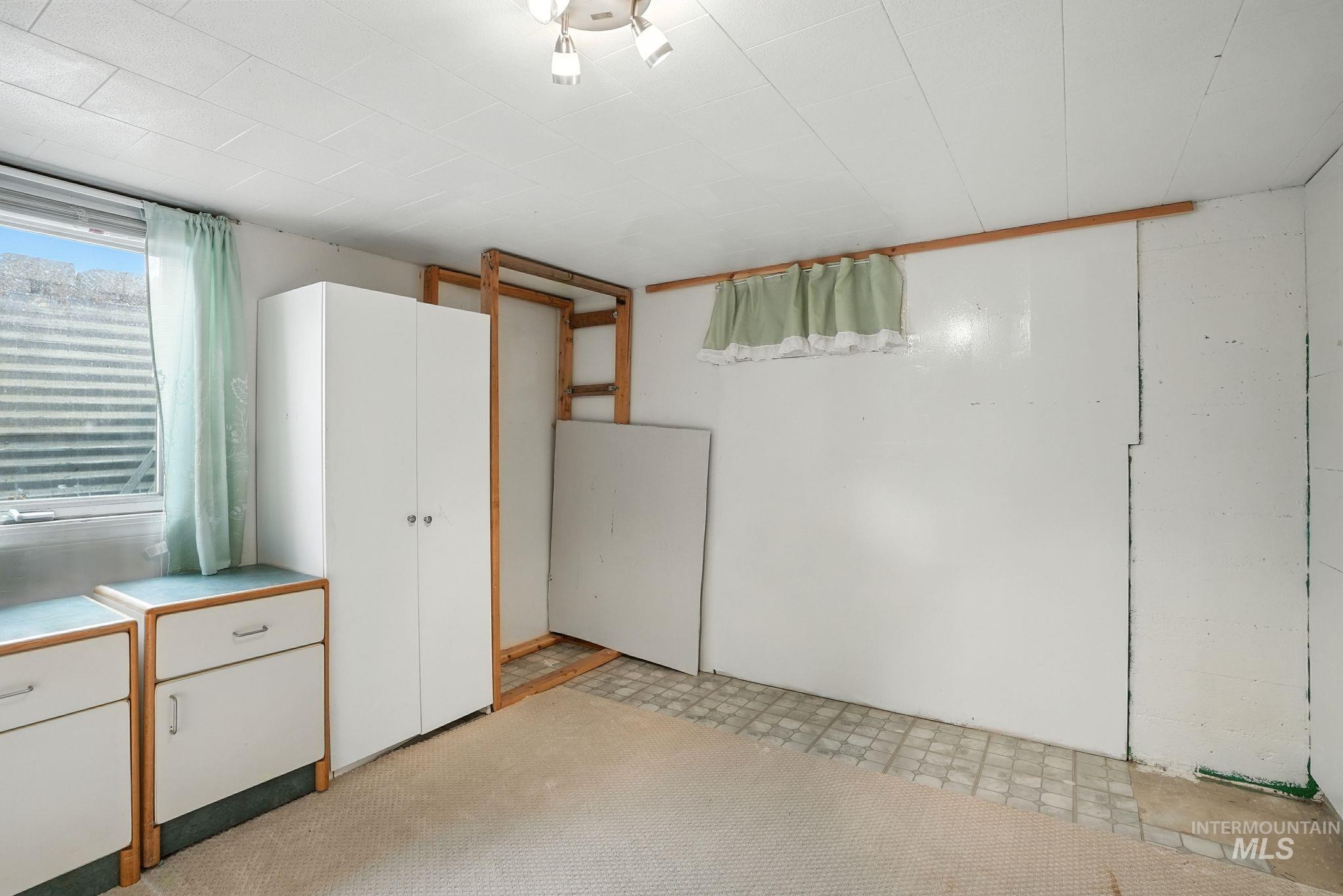 View of below grade area