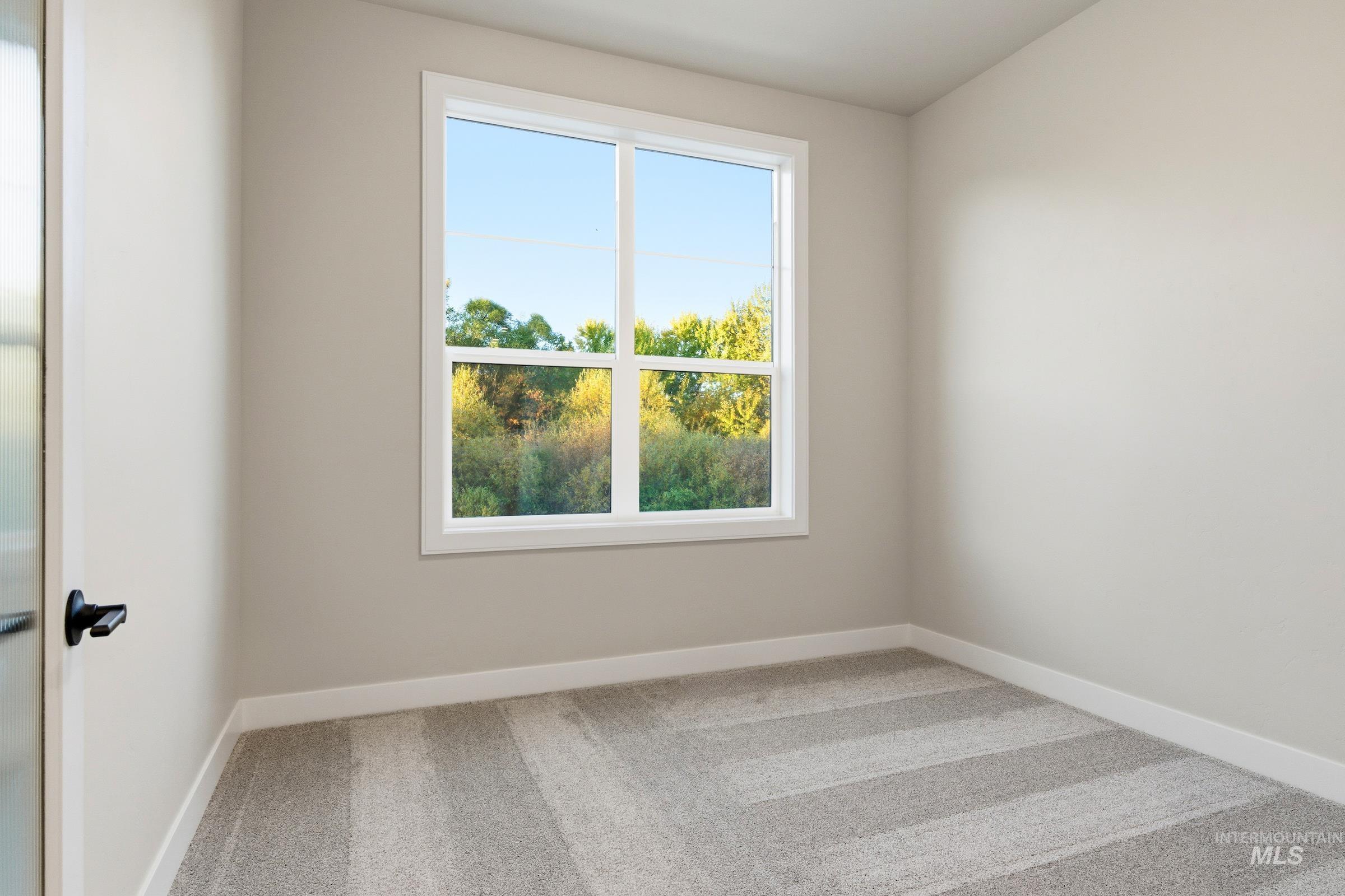 Empty room with light carpet