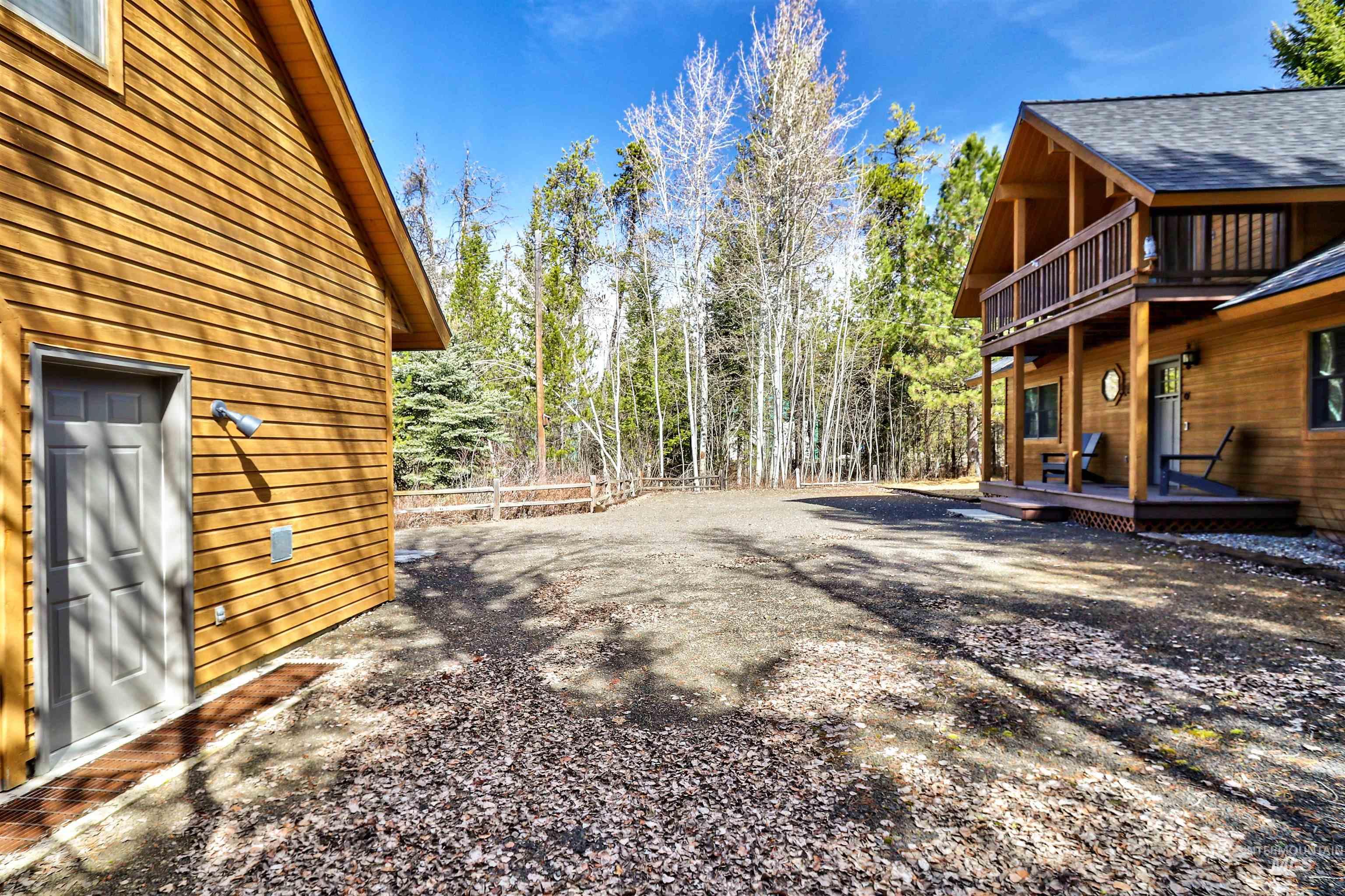 View of yard featuring a porch