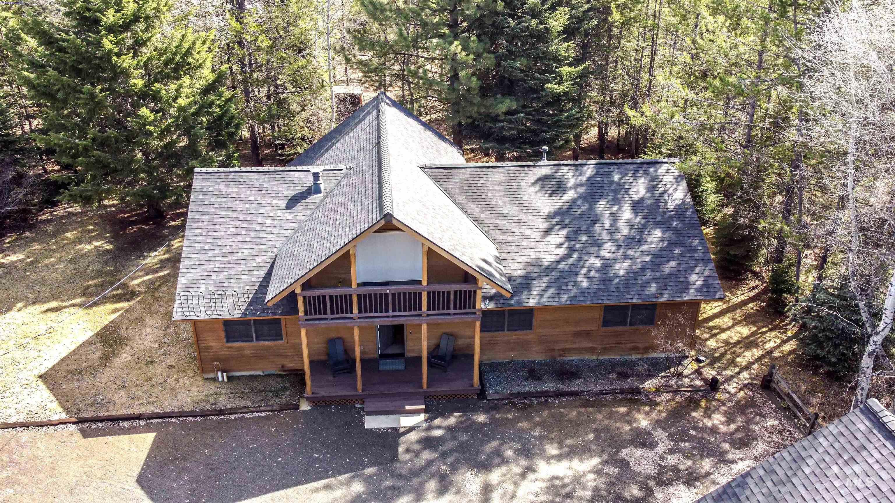 View from above of property