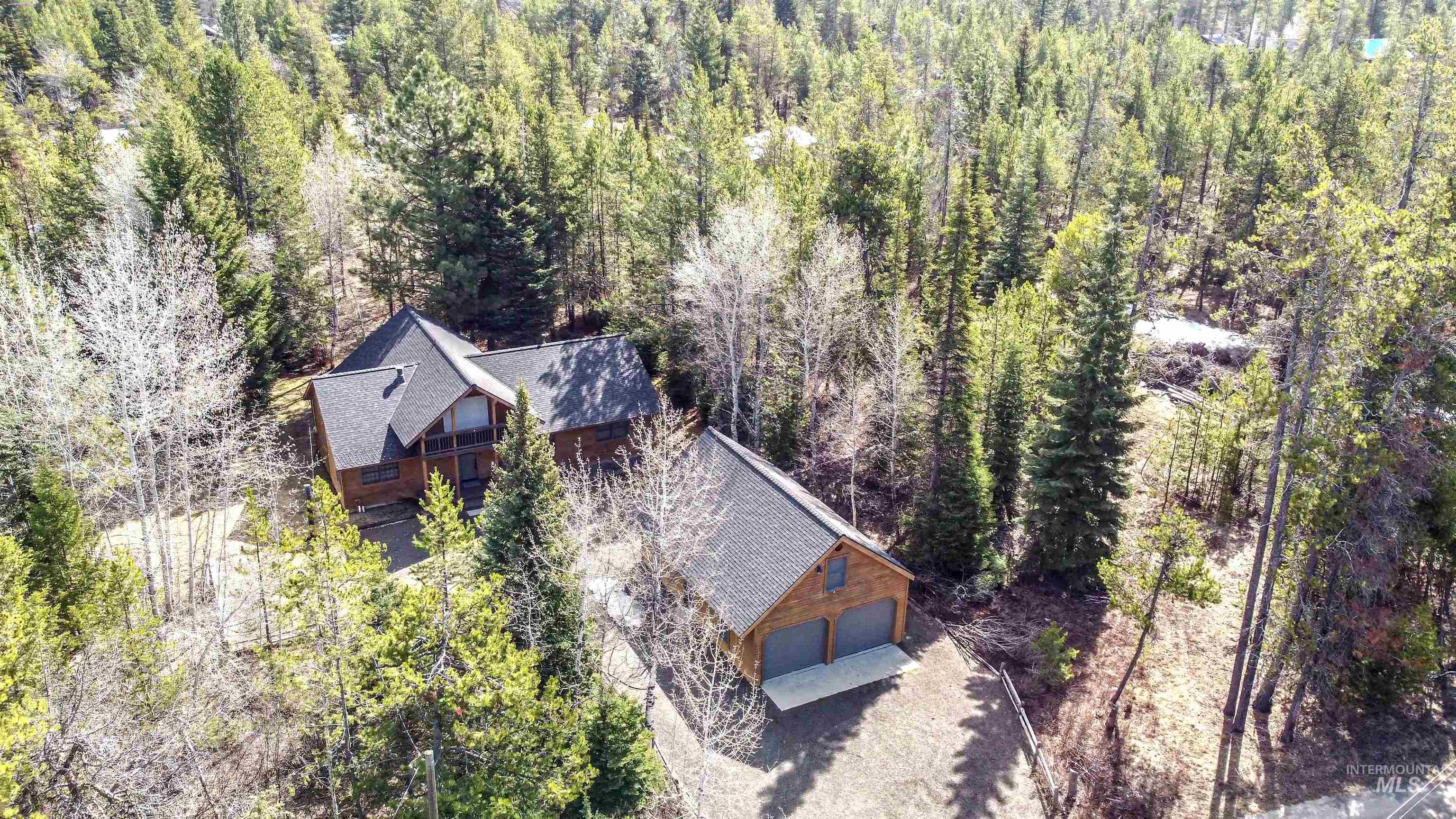 Aerial view of property and surrounding area