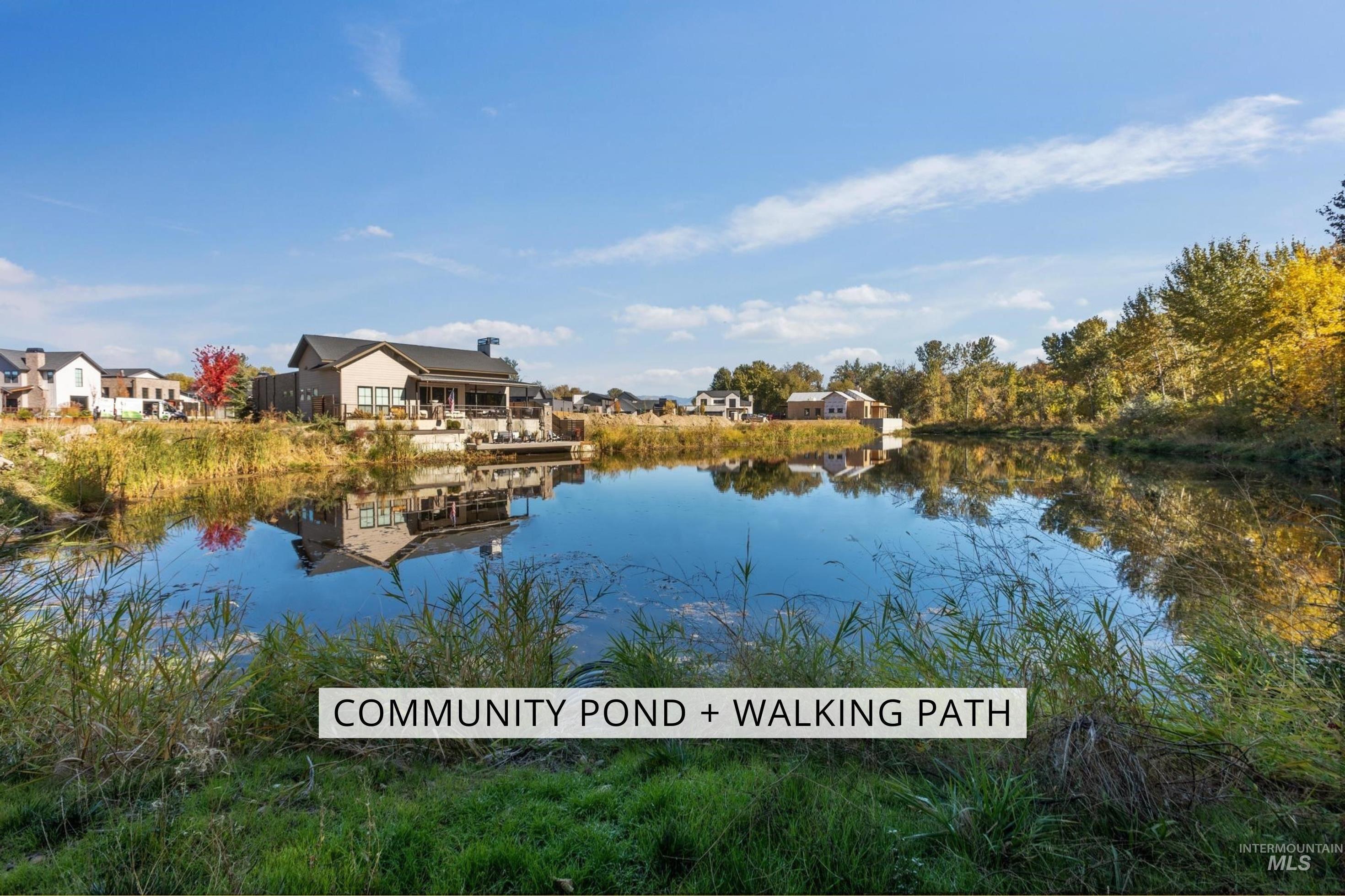 Water view with nearby suburban area