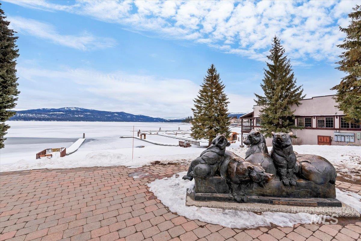 Water view featuring a mountain backdrop