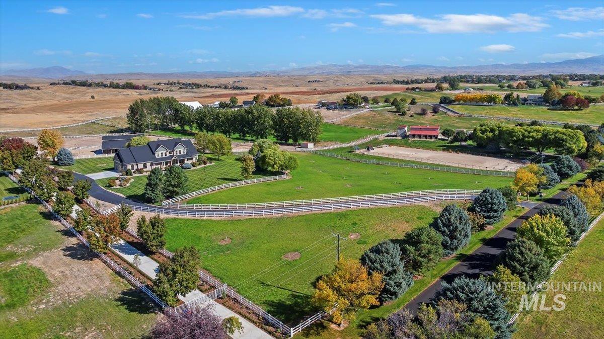 View of rural area with a mountain backdrop